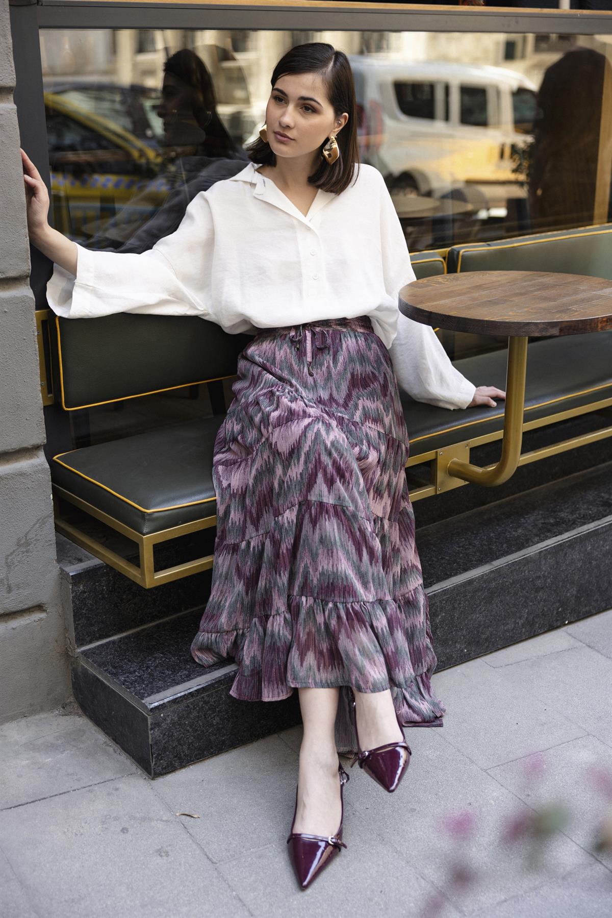 3279 EMPİRME ETEK PUDRA