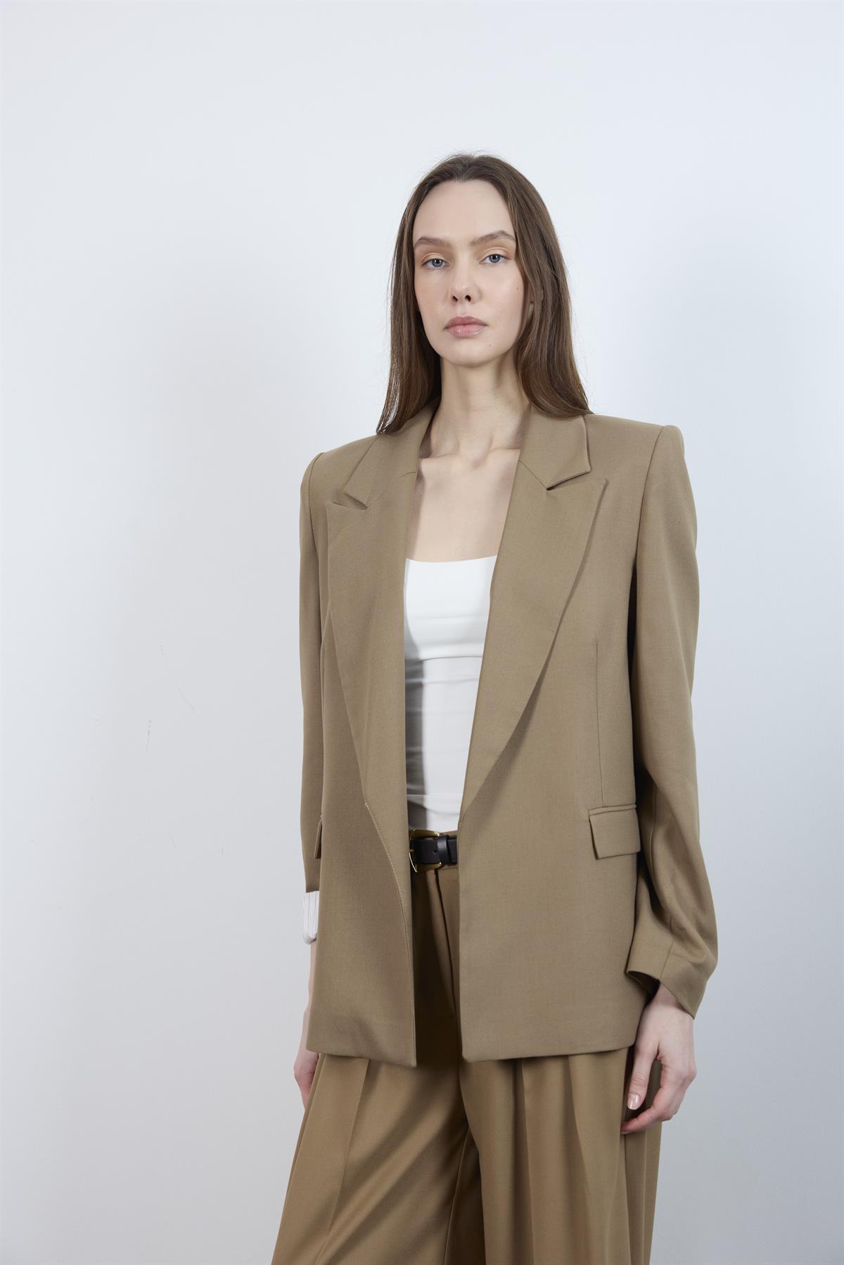 9300 POLİVİSKON CEKET KARAMEL