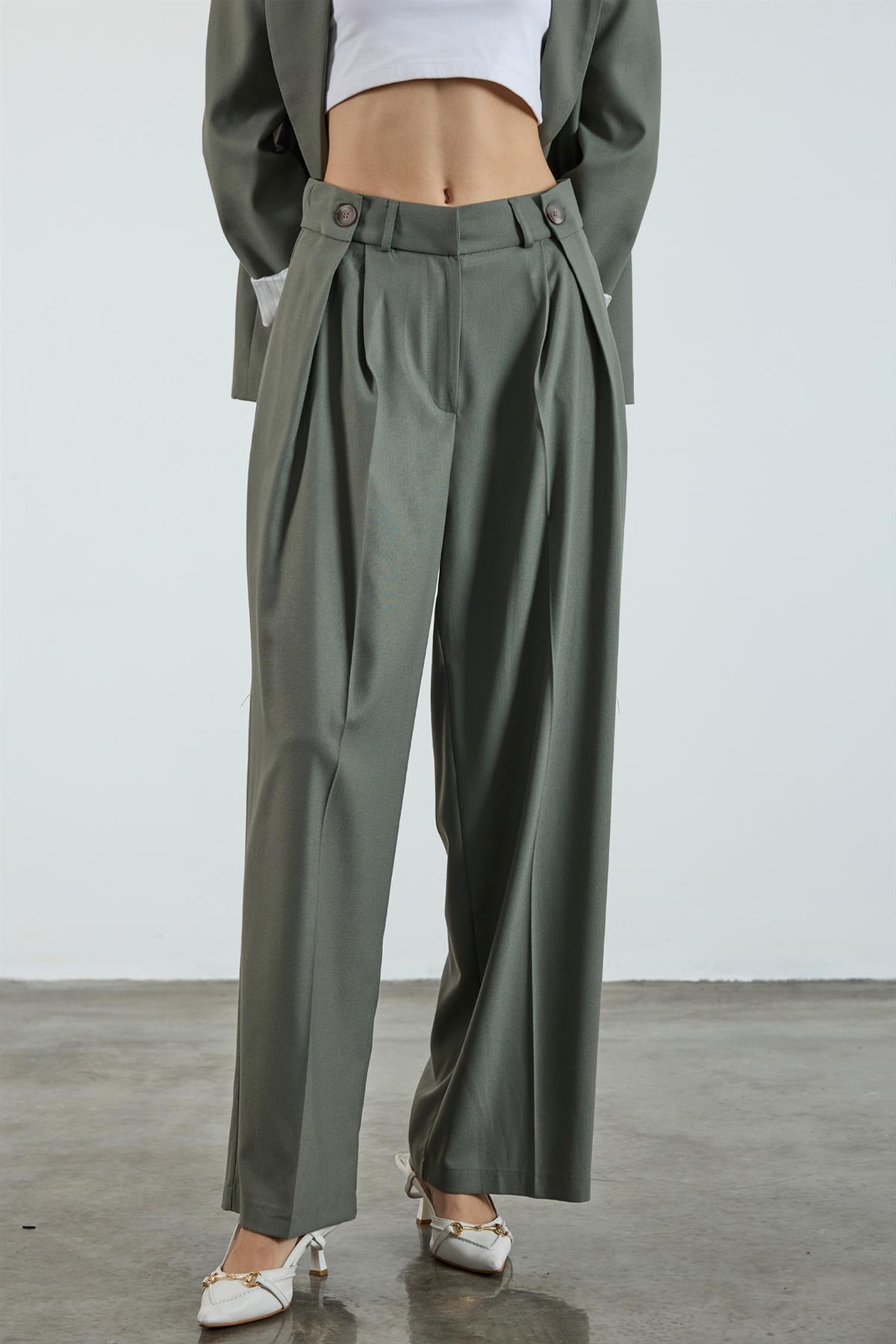 50920 POLİVİSKON PANTOLON HAKİ