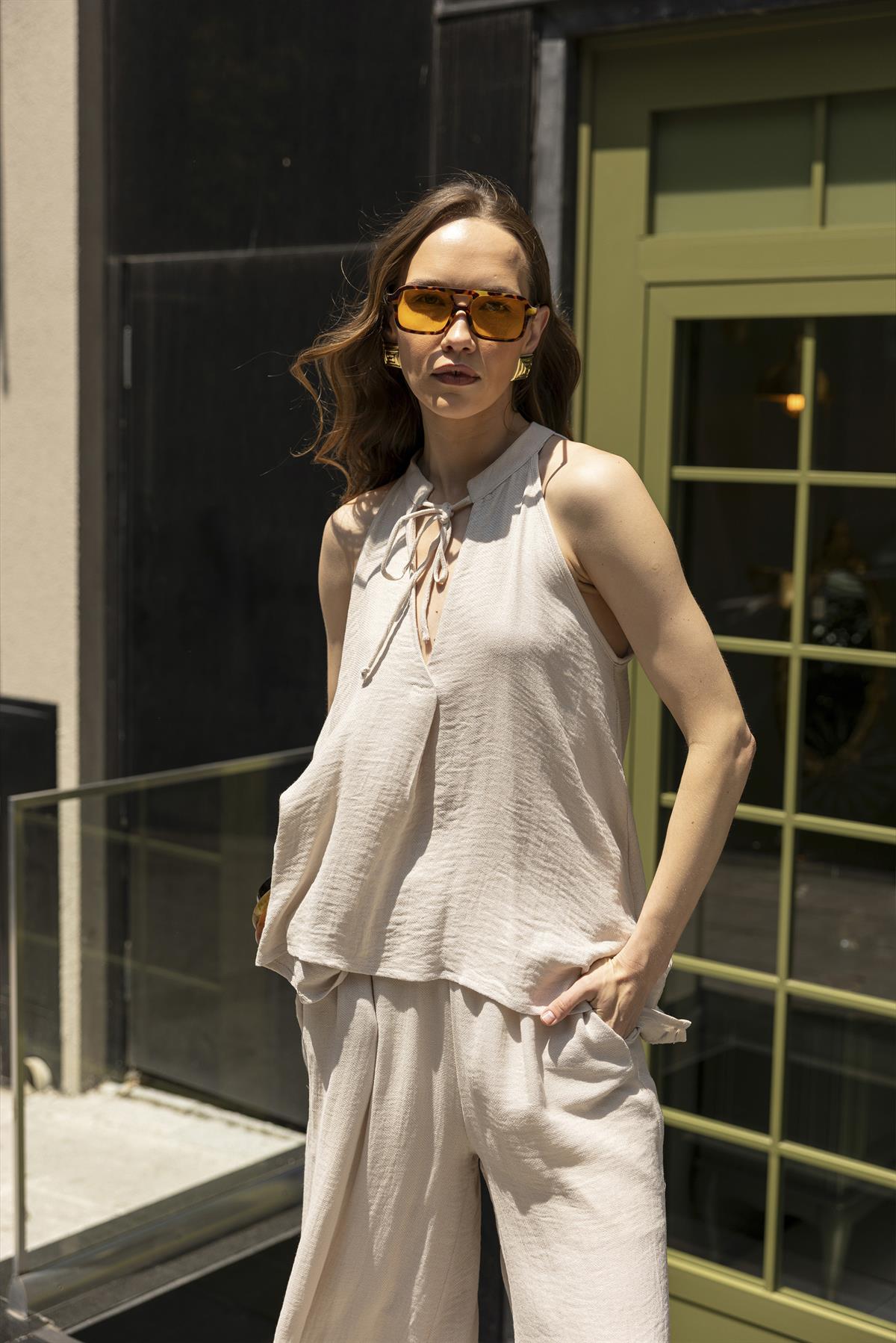 51182 BLUZ PANTOLON TAKIM TAŞ