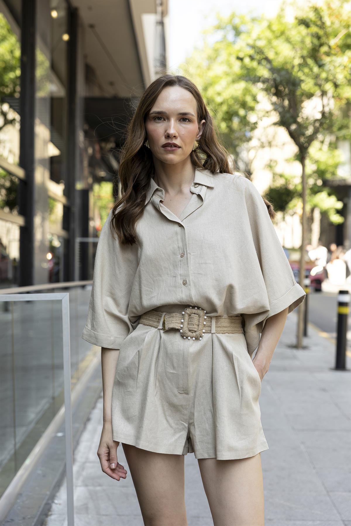 51036 GÖMLEK ŞORT TAKIM TAŞ