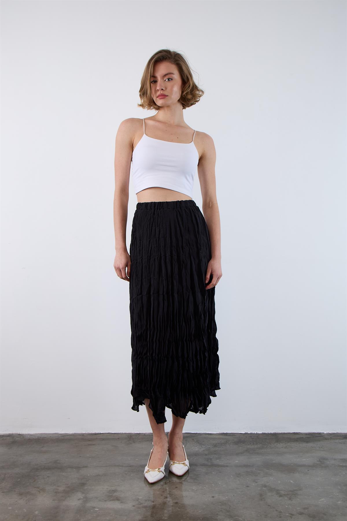 3207 KIRIŞIK ETEK SİYAH