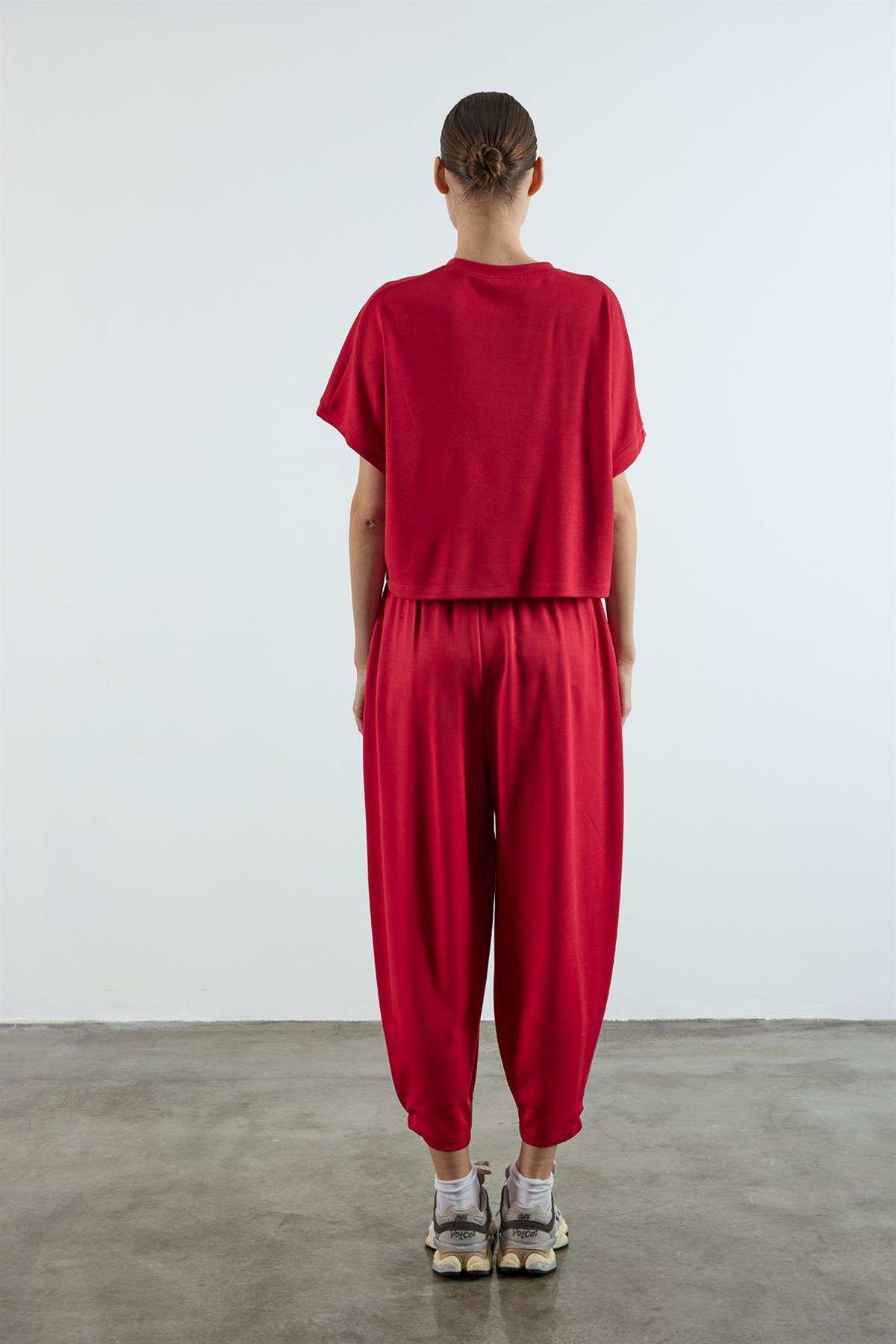 50986 TİŞÖRT PANTOLON TAKIM KIRMIZI
