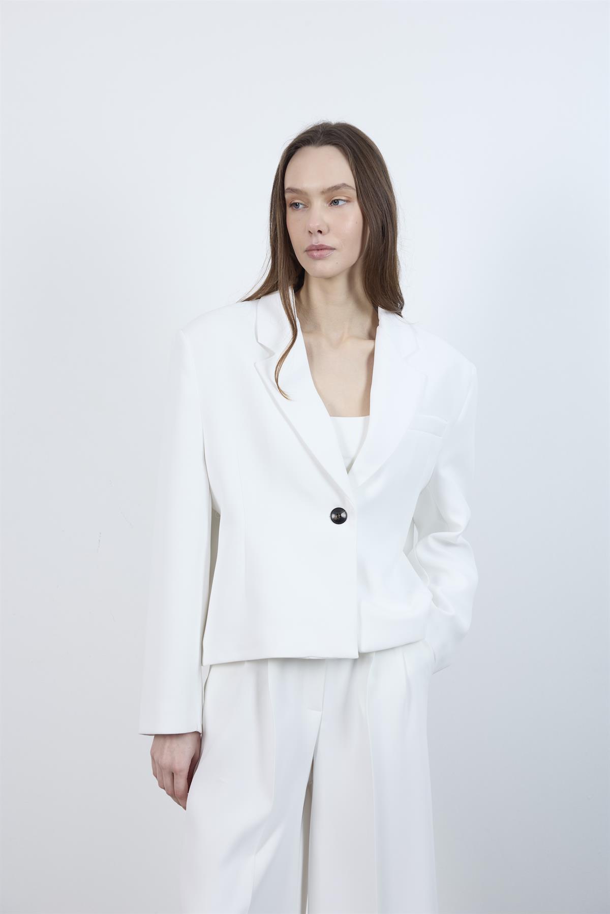 9489 CEKET PANTOLON TAKIM BEYAZ