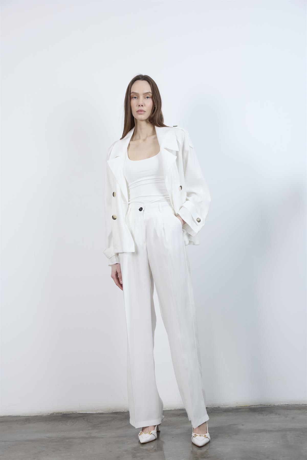 51020 TENCEL PANTOLON EKRU