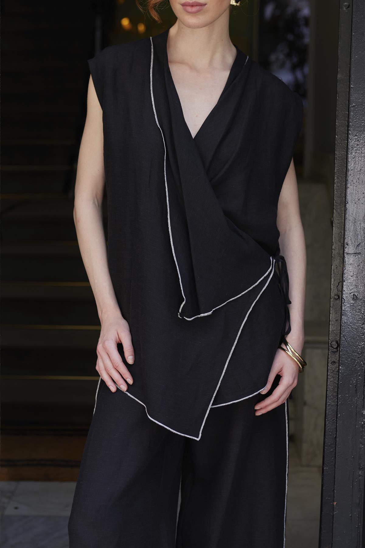 51160 KİMONO TAKIM SİYAH