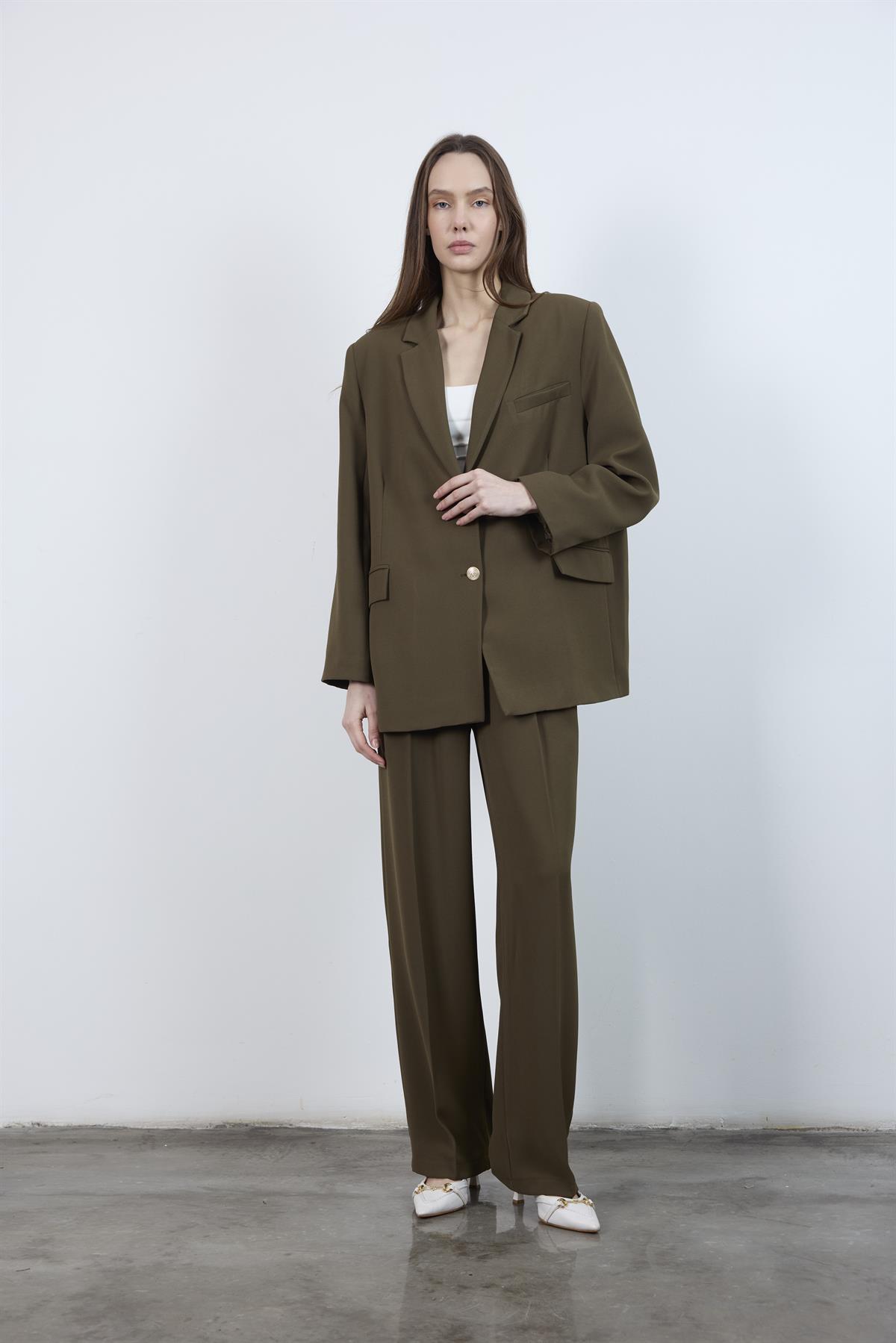 9418 CEKET PANTOLON TAKIM KOYU HAKİ