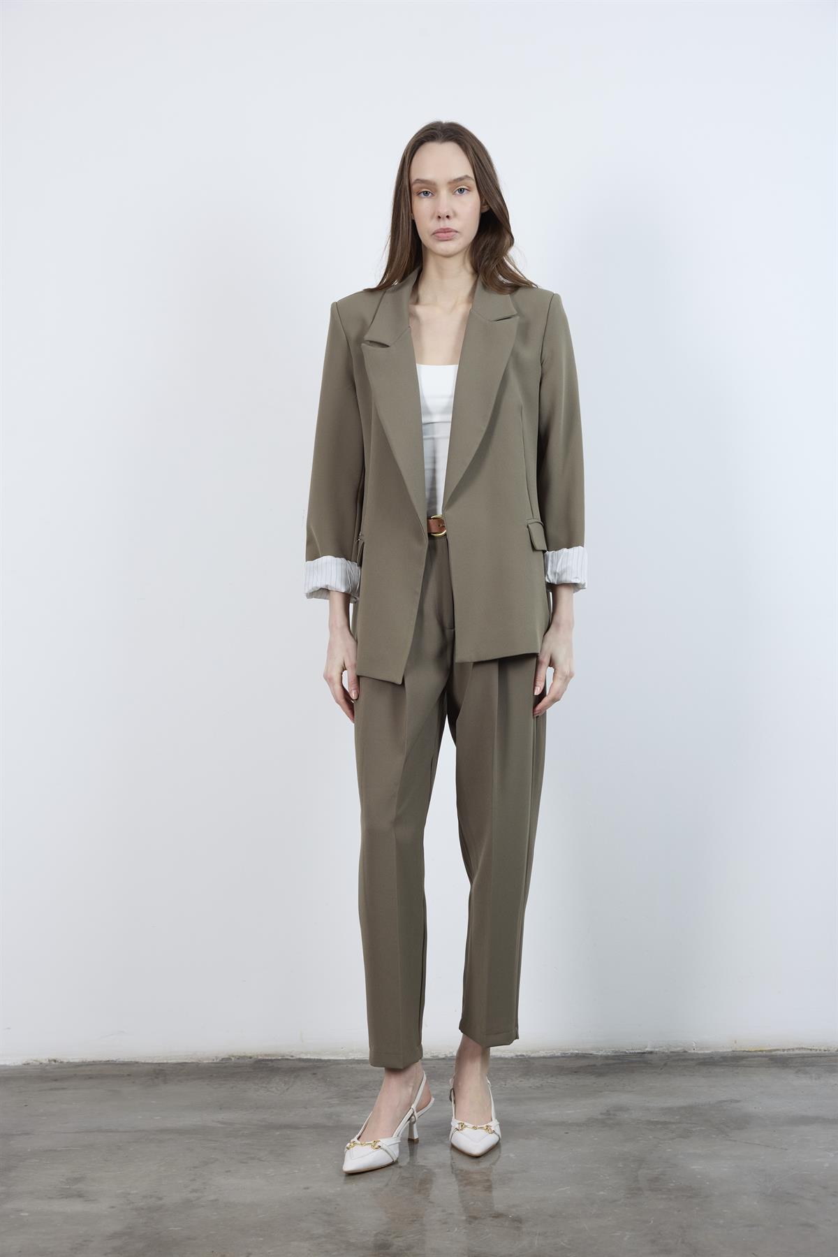 9134 KOLU KATLAMALI CEKET HAKİ