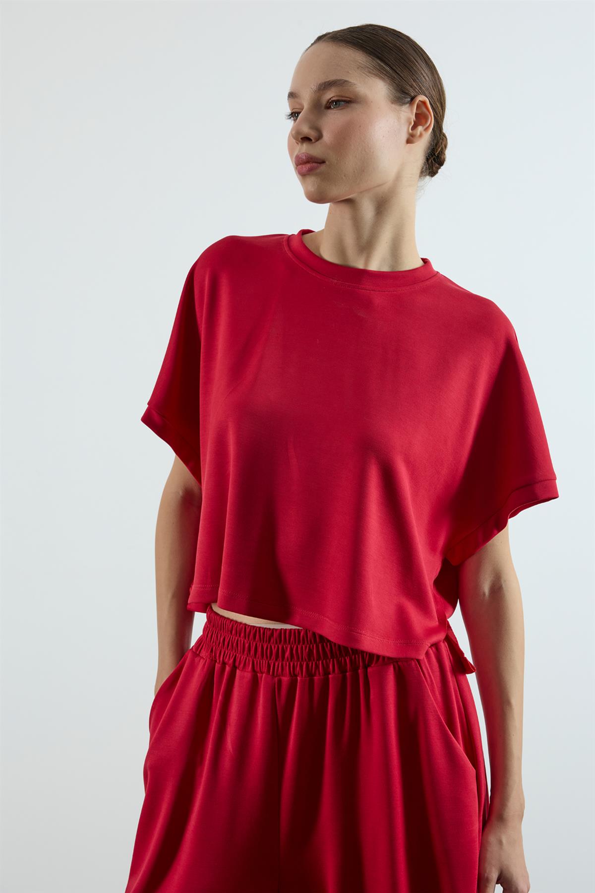 50986 TİŞÖRT PANTOLON TAKIM KIRMIZI