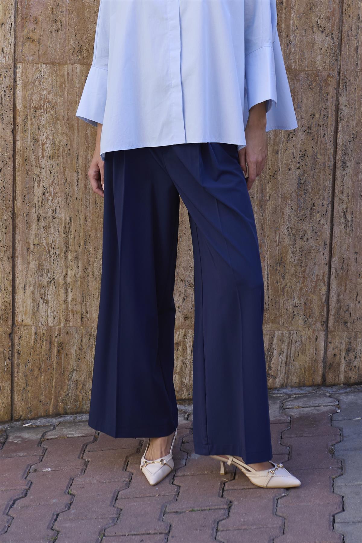 51210 POLİVİSKON PANTOLON LACİVERT