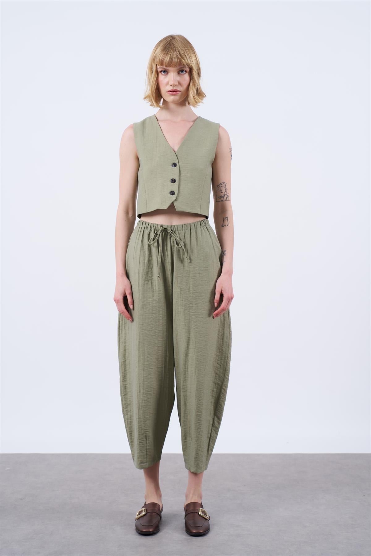 51002 YELEK PANTOLON TAKIM KOYU HAKİ