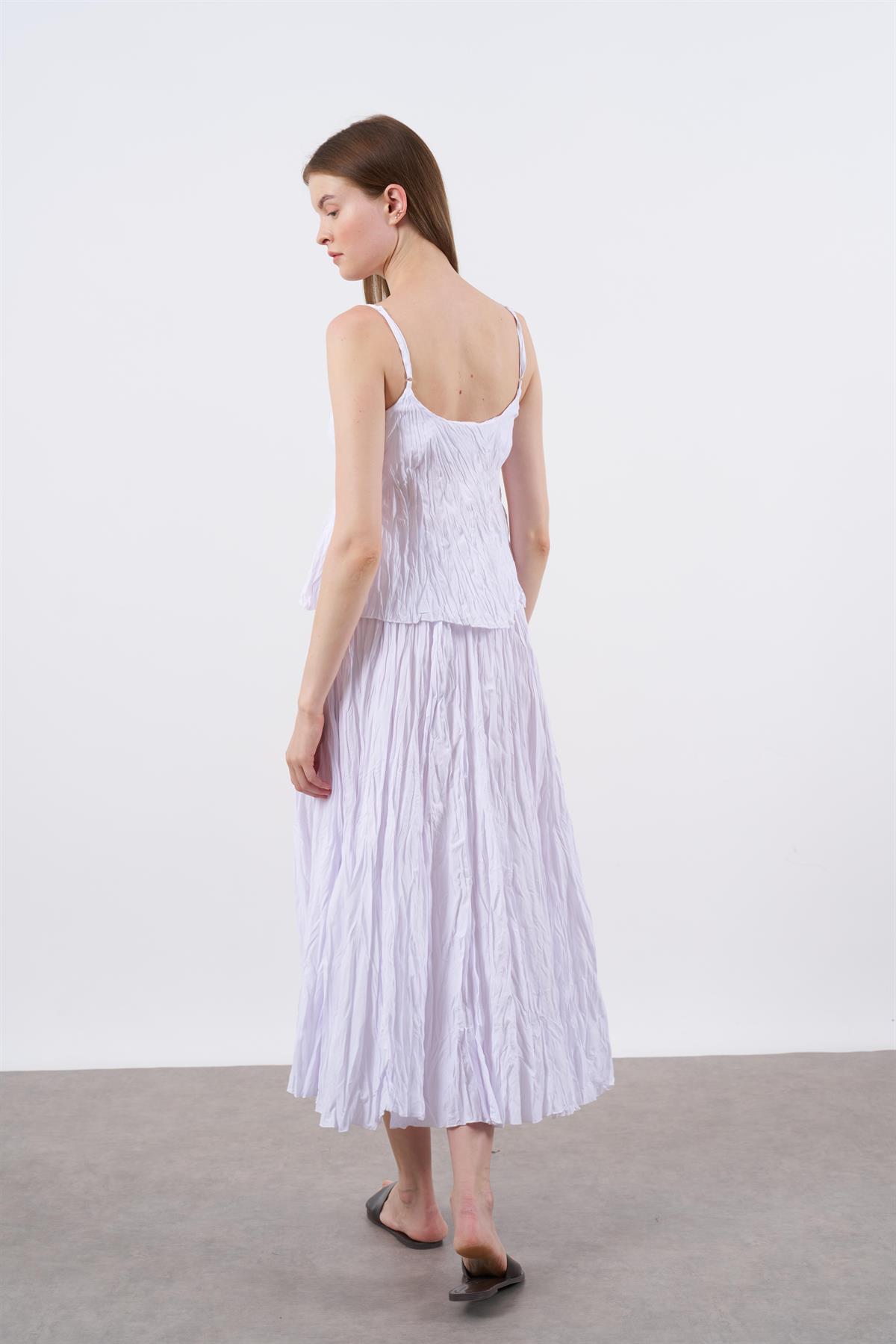 51051 ASKILI-KRASLI ETEK TAKIM BEYAZ