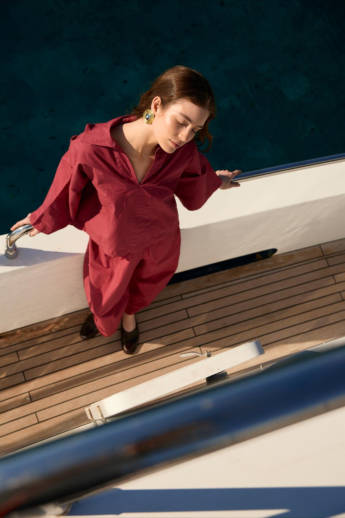 51121 GÖMLEK PANTOLON TAKIM BORDO