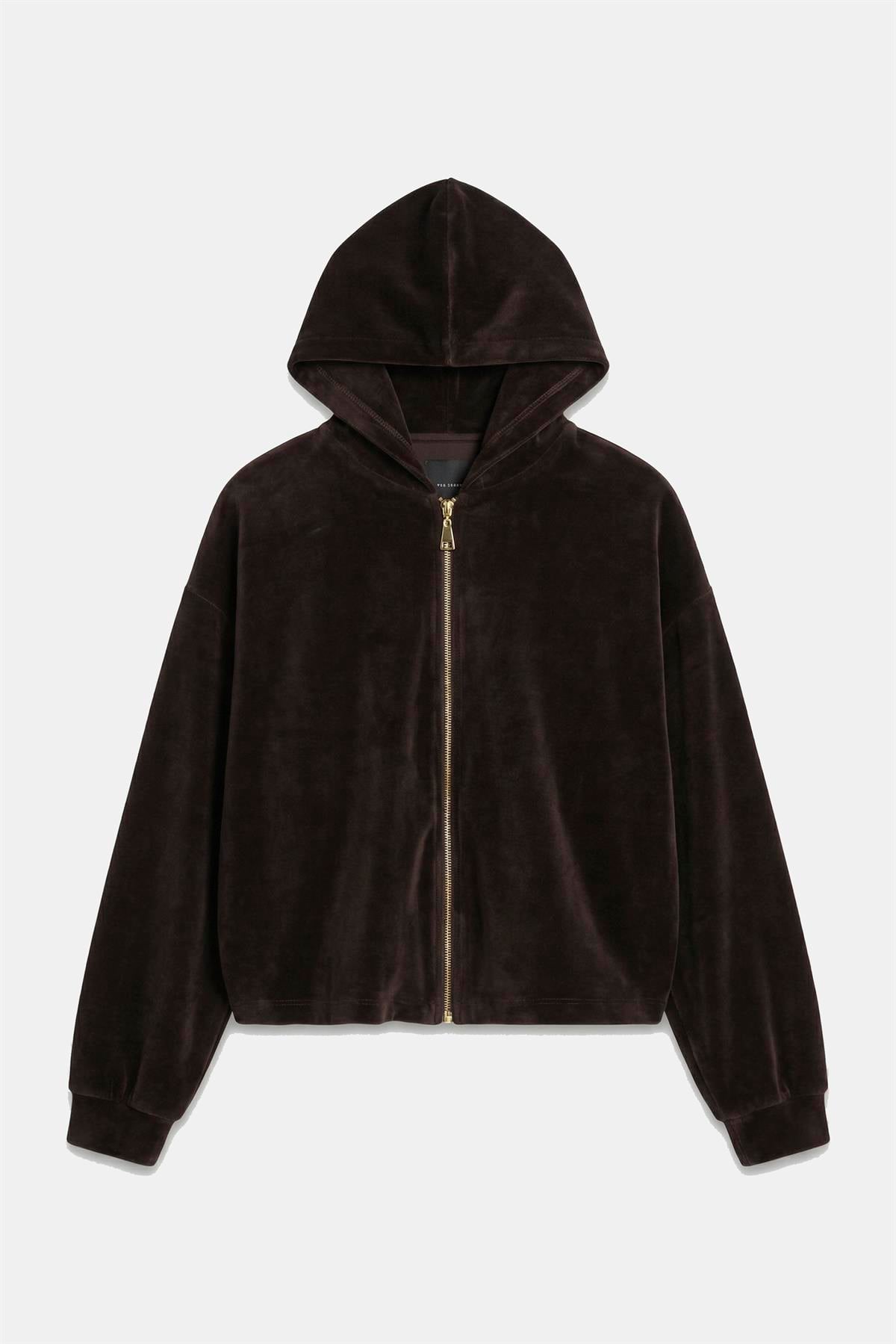 0097 KADİFE ÜÇLÜ TAKIM KAHVE