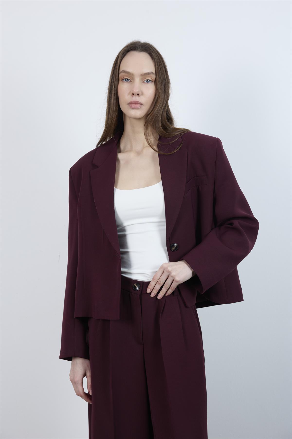 9489 CEKET PANTOLON TAKIM BORDO