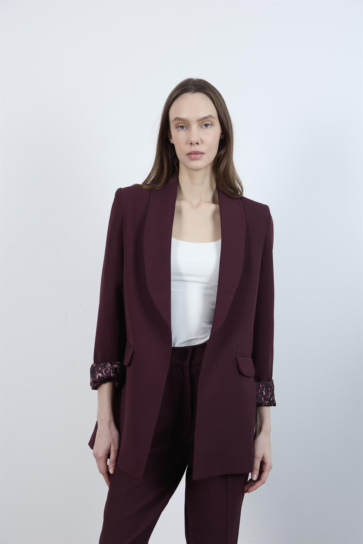 9227 ŞAL YAKA CEKET MÜRDÜM