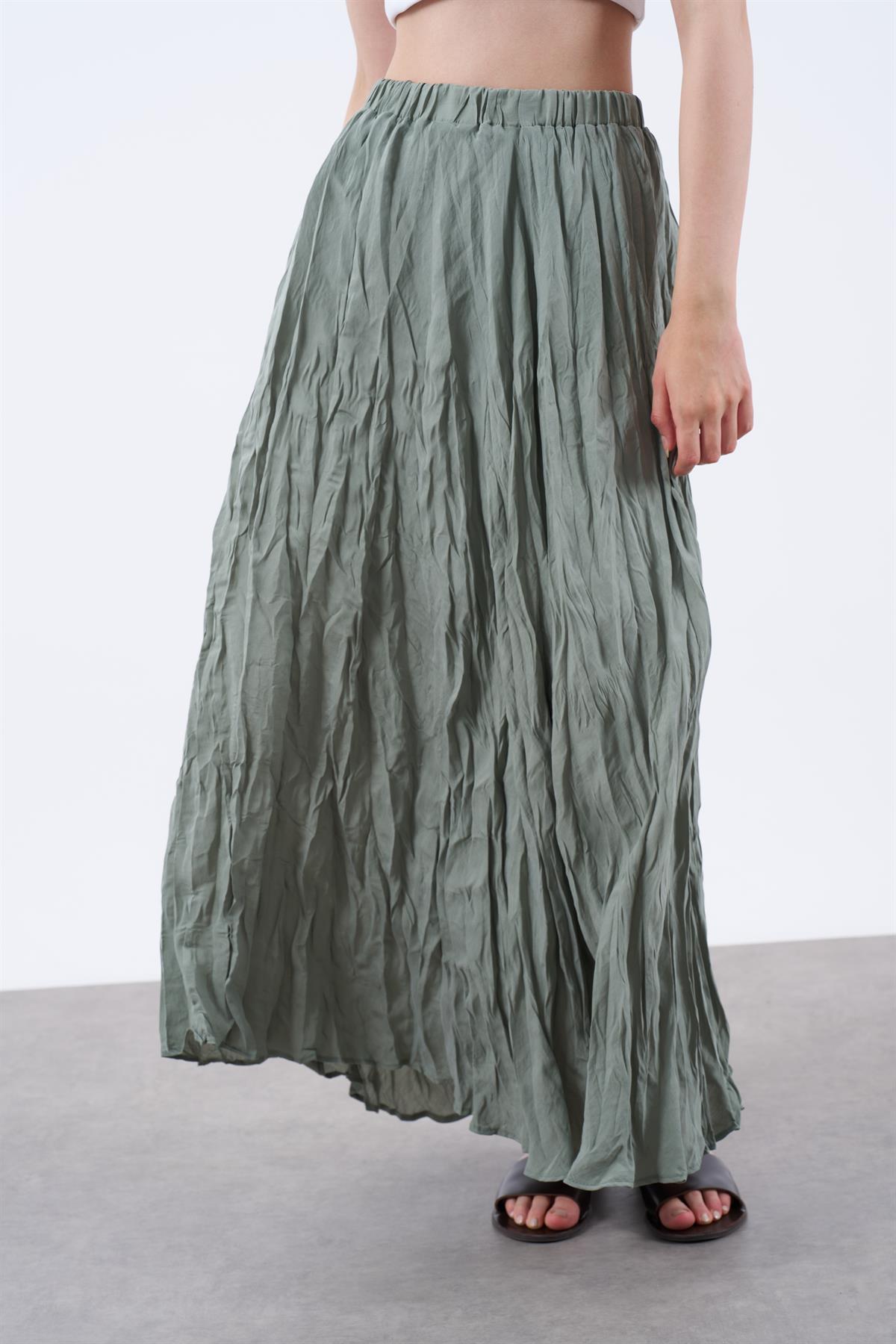 3207 KIRIŞIK ETEK ÇAĞLA YEŞİL