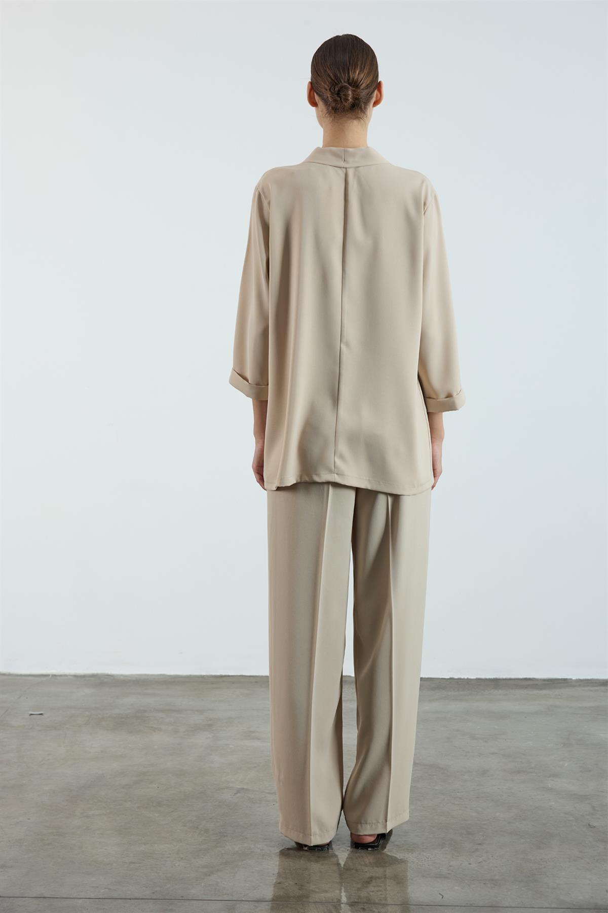 9564 ŞAL YAKA CEKET TAŞ