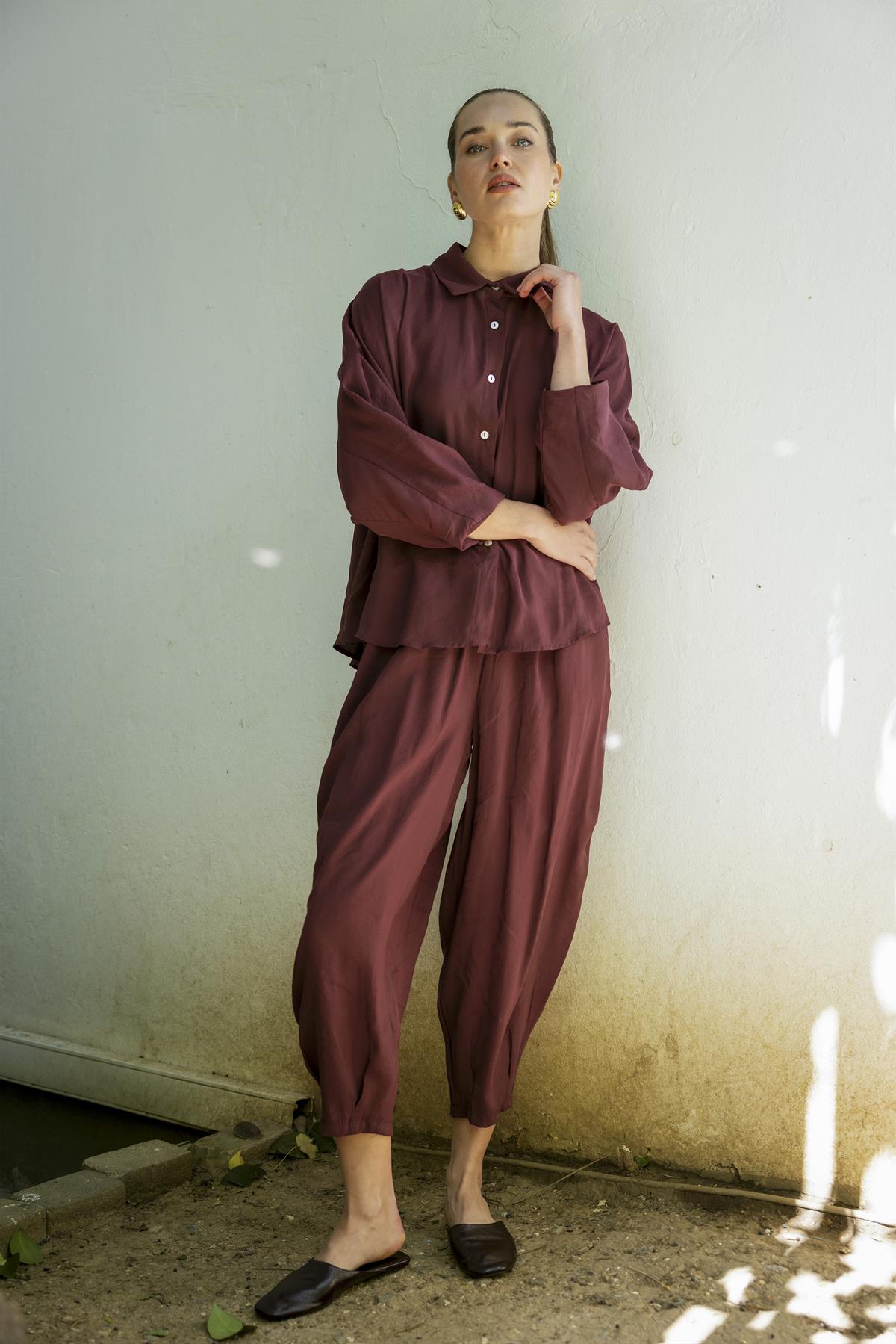 50957 GÖMLEK PANTOLON TAKIM BORDO