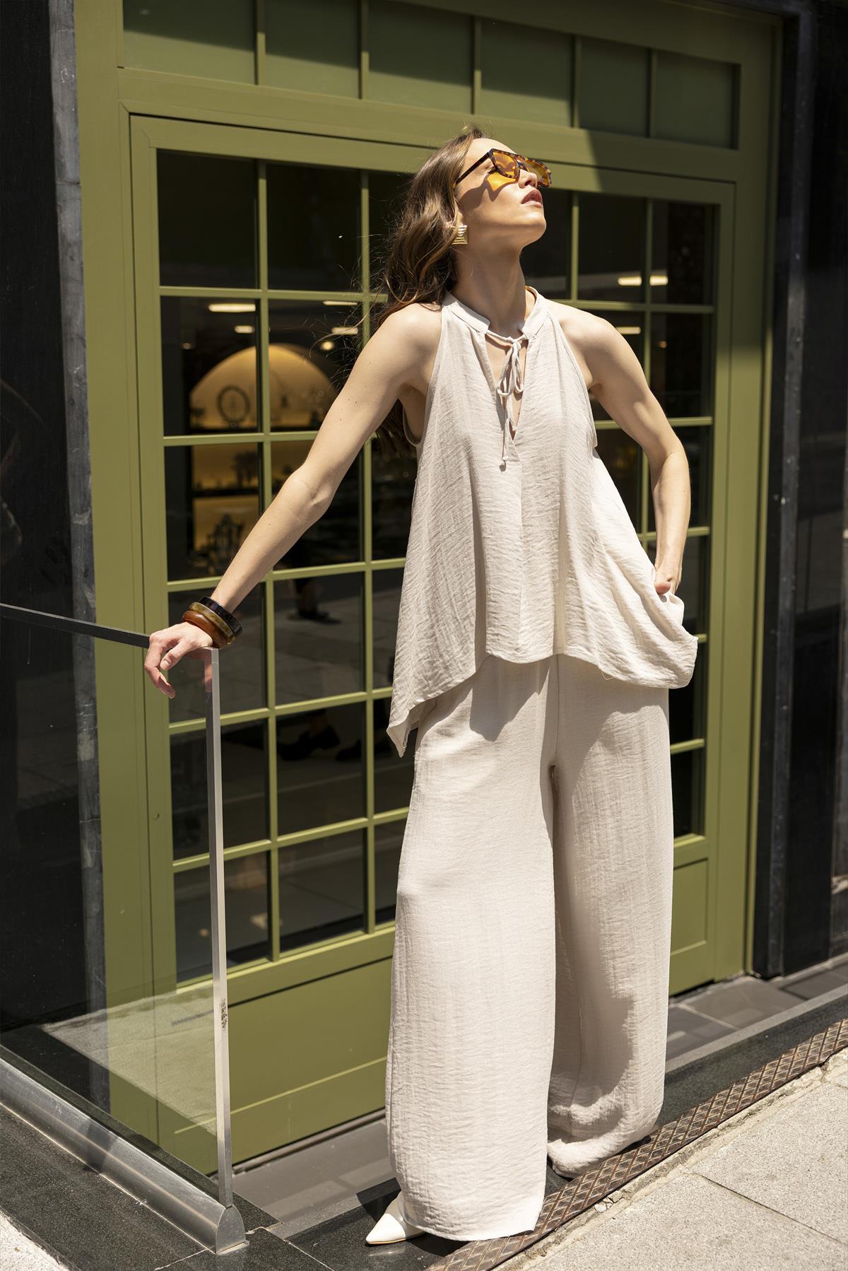 51182 BLUZ PANTOLON TAKIM TAŞ