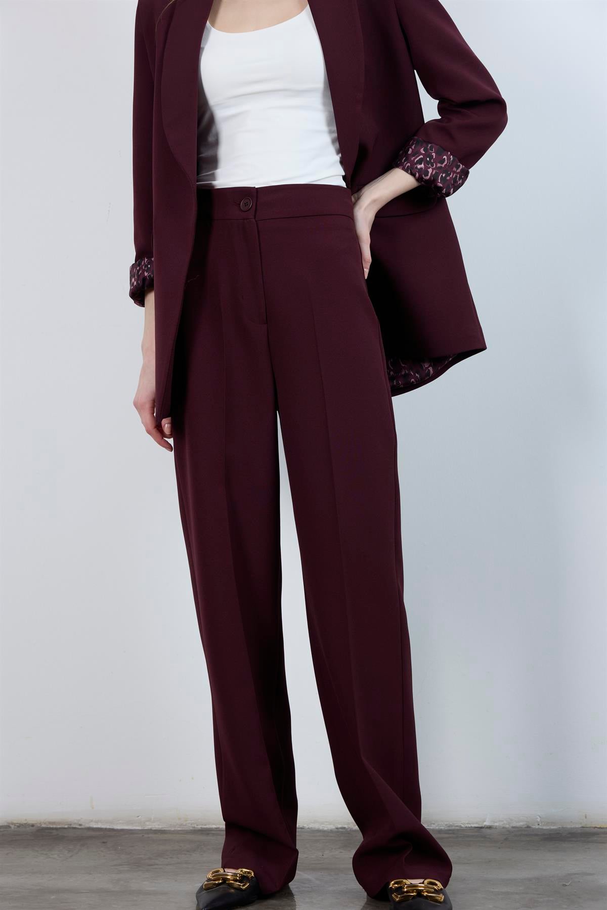 50714 PALAZZO PAÇA PANTOLON MÜRDÜM