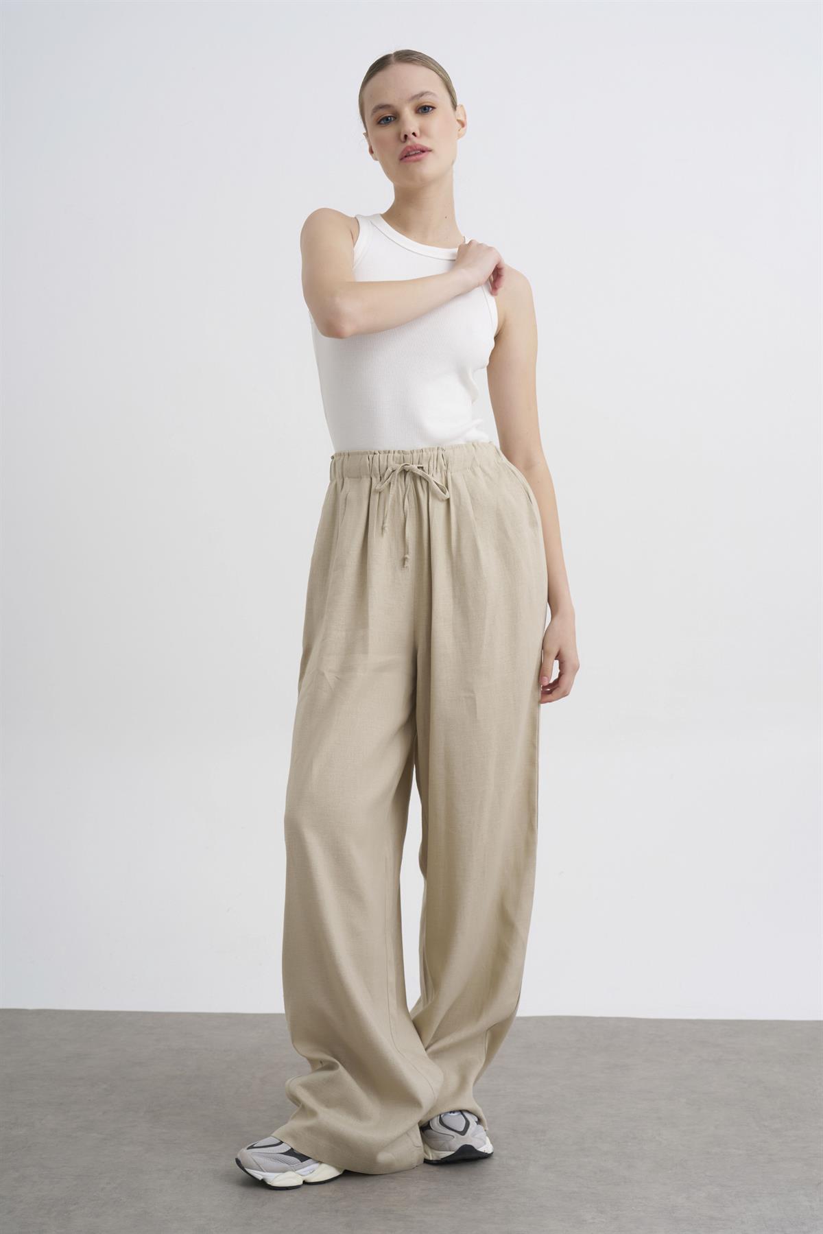 51017 KETEN PANTOLON TAŞ