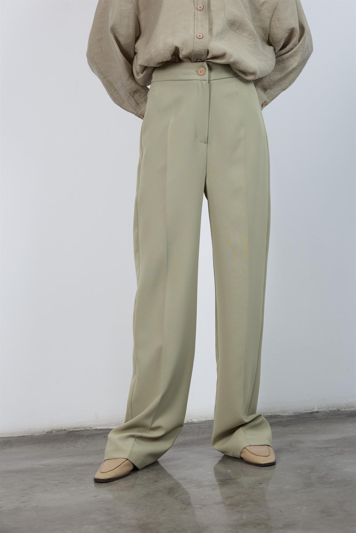 50714 PALAZZO PAÇA PANTOLON AÇIK HAKİ