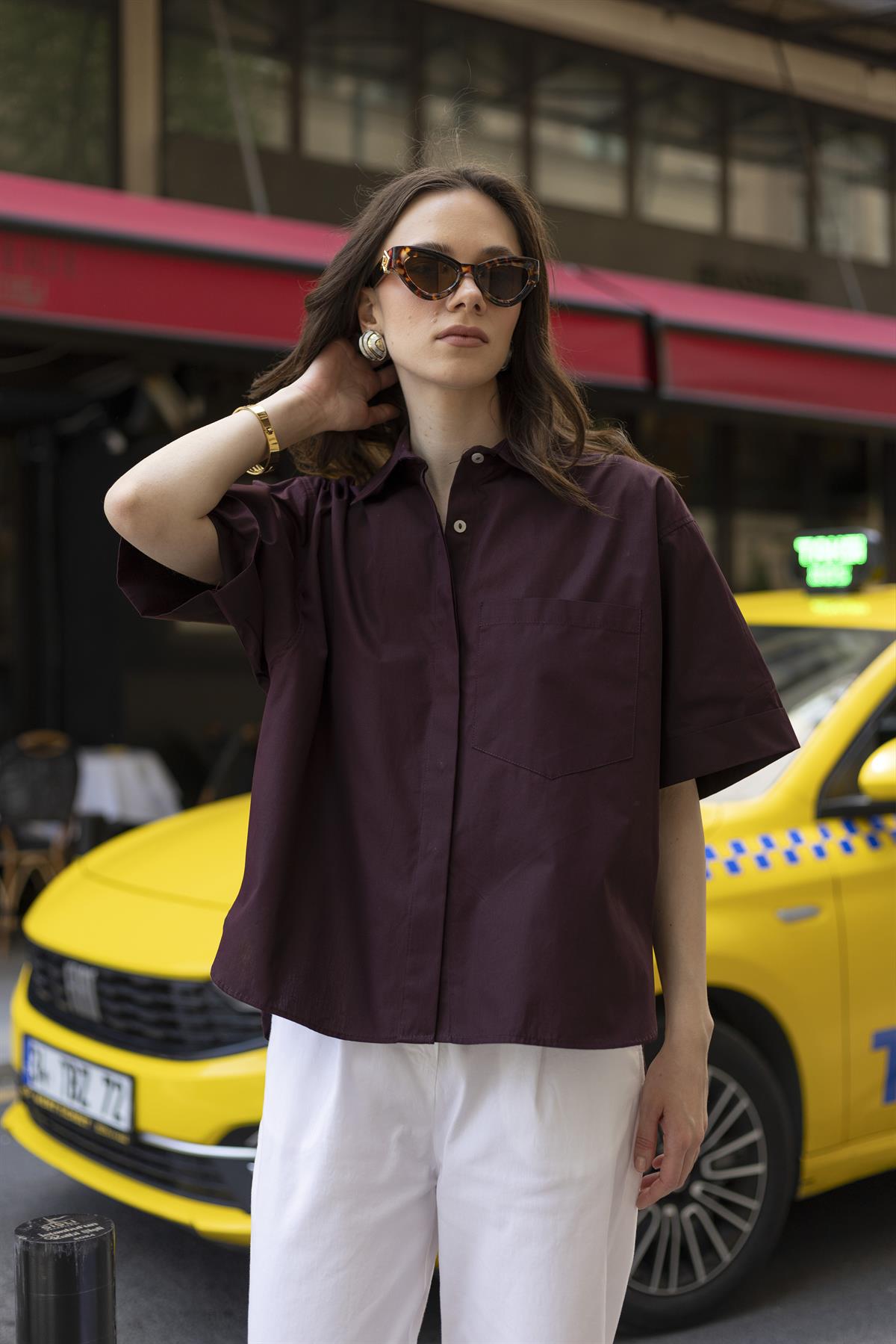 4968 POPLİN GÖMLEK MÜRDÜM