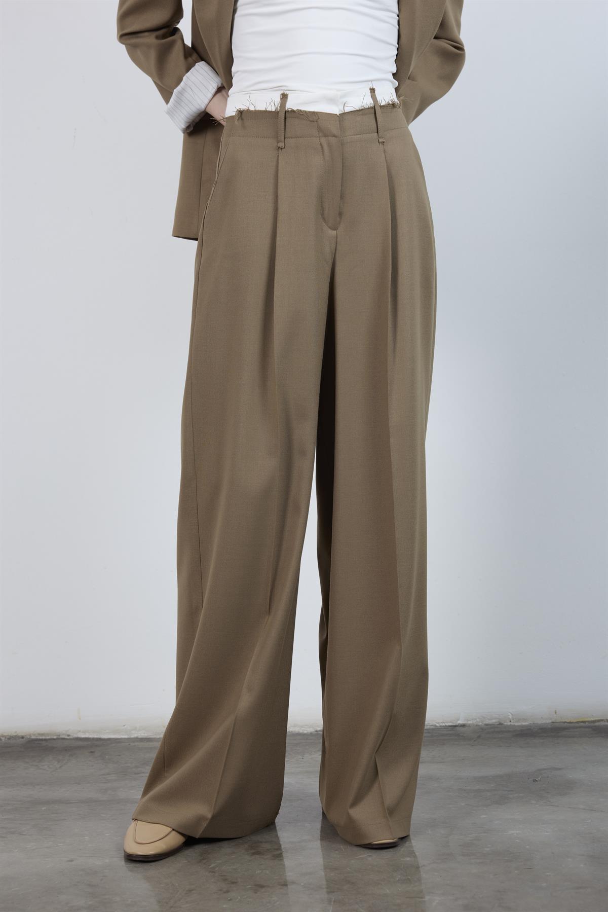 50949 POLİVİSKON PANTOLON KARAMEL