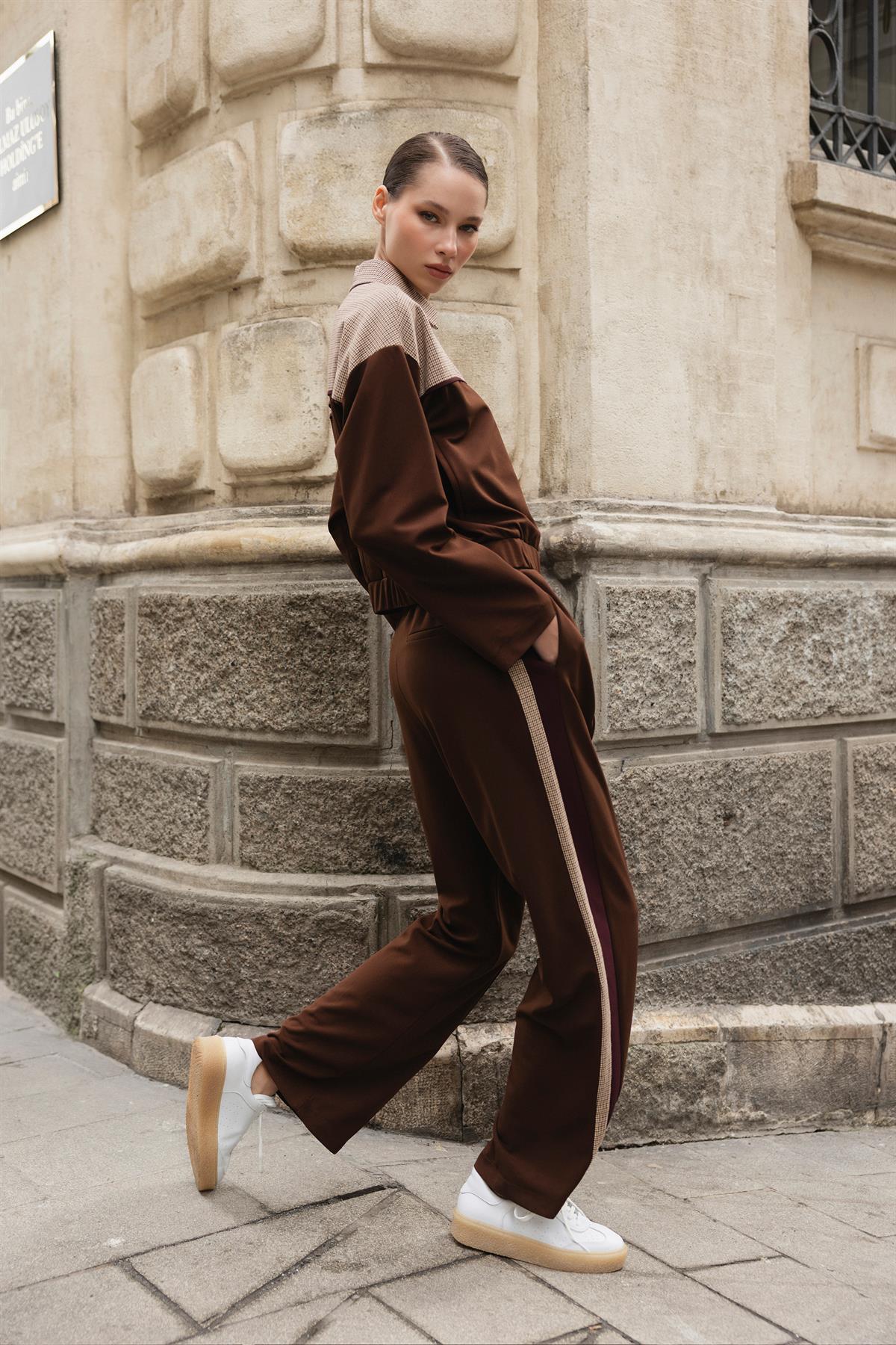 51114 GARNİLİ TAKIM KAHVE