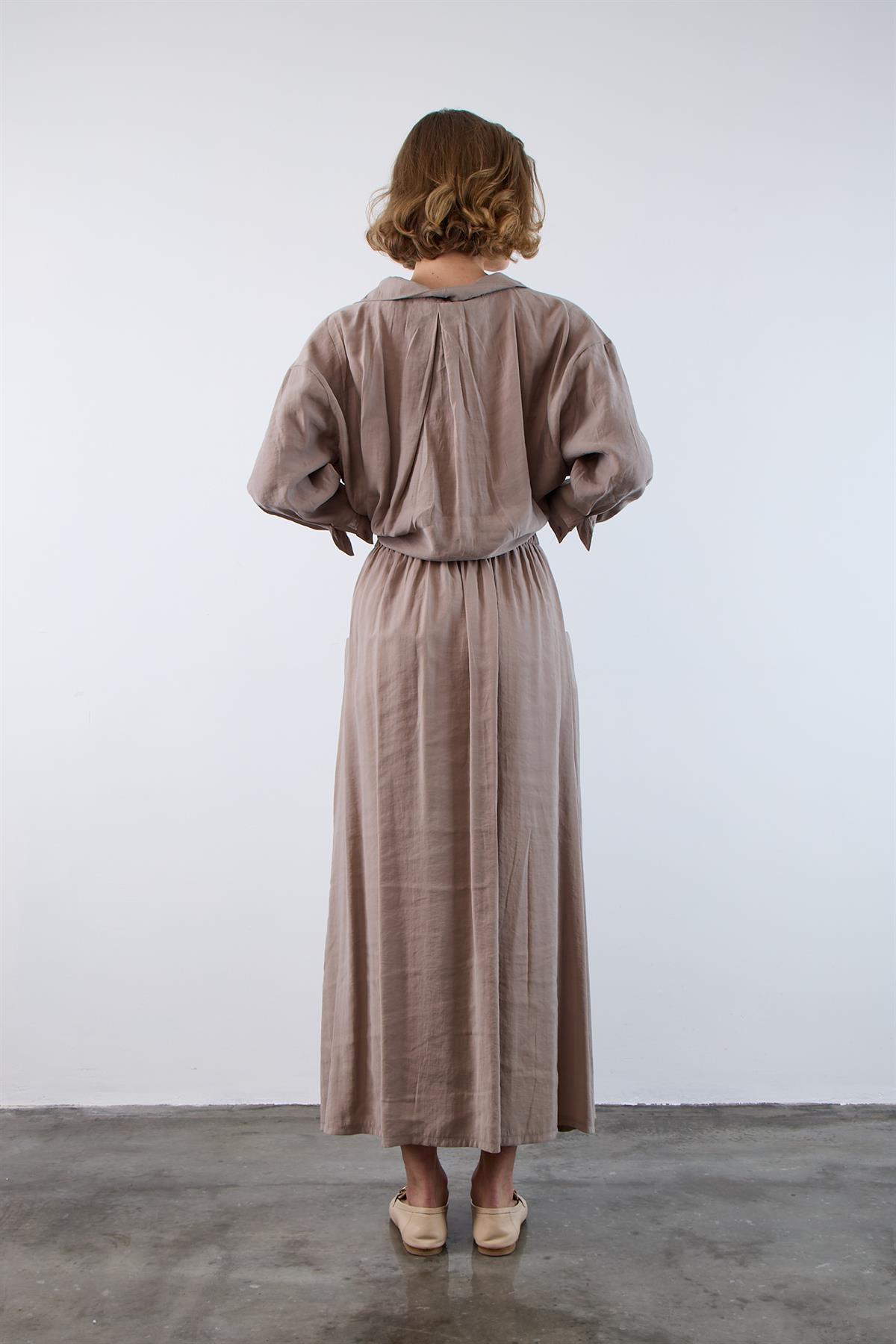 3264 LASTİKLİ ETEK VİZON