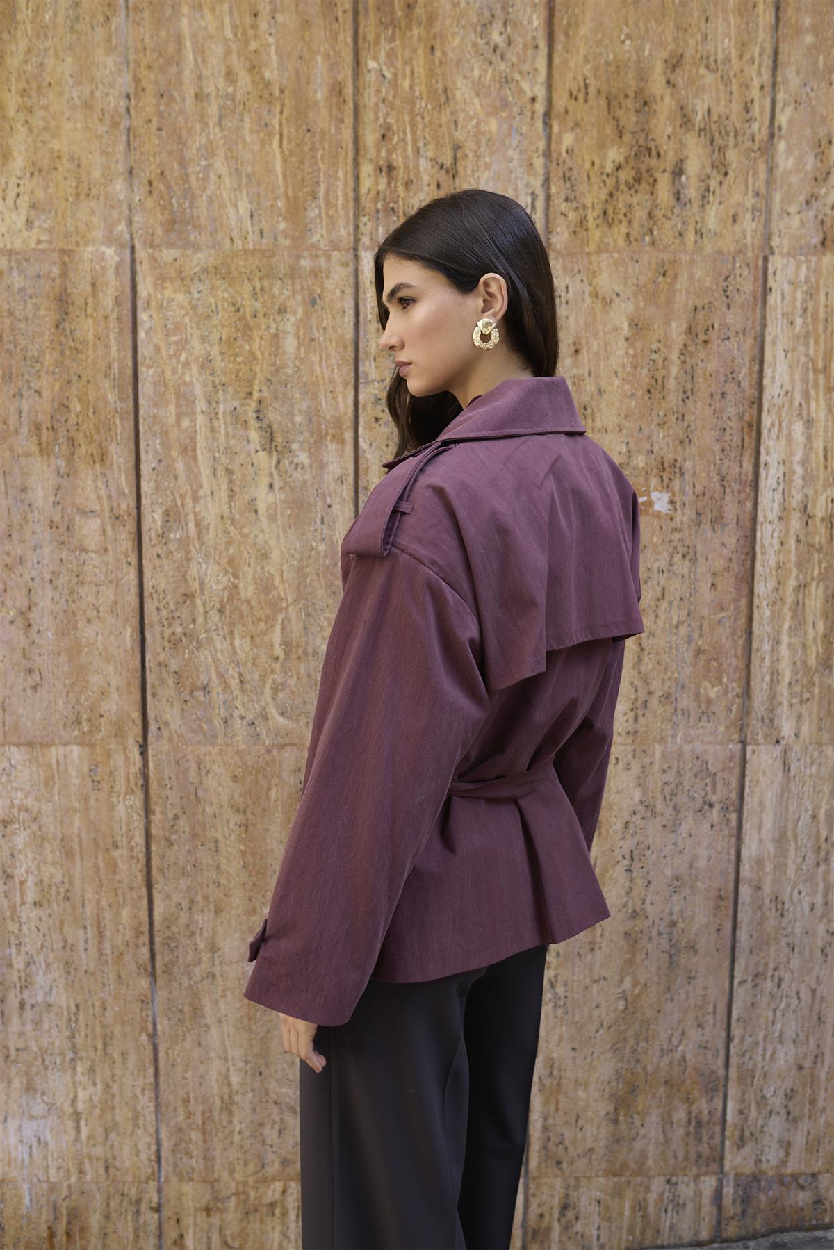 9609 KISA TRENÇ BORDO