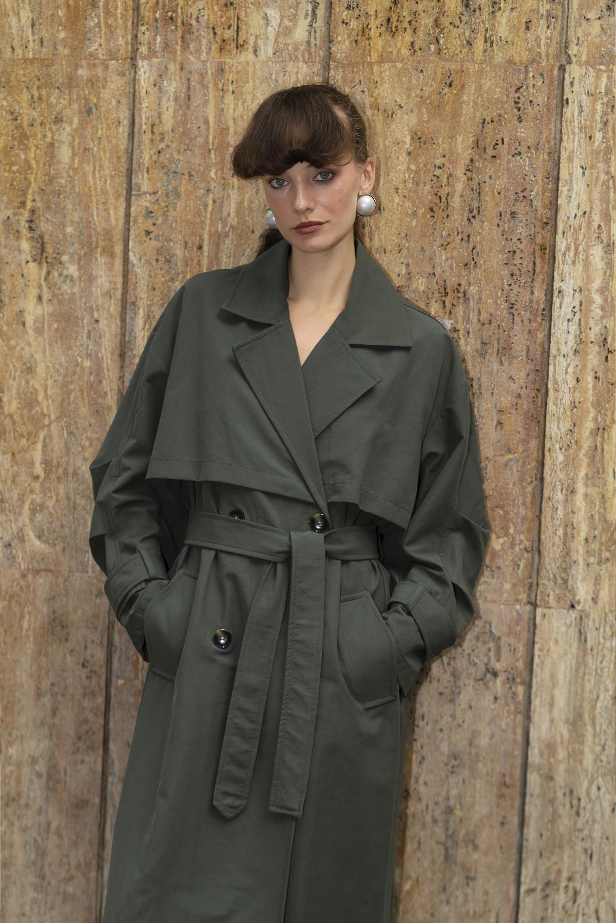 9605 UZUN TRENÇ HAKİ