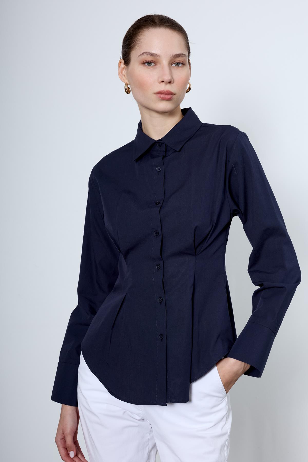 4965 PİLİLİ GÖMLEK LACİVERT