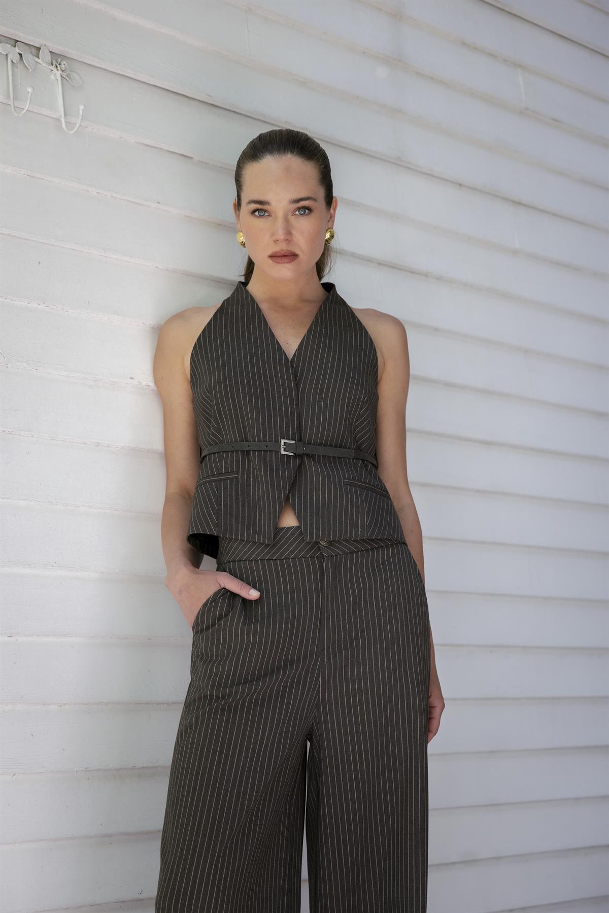 9569 YELEK PANTOLON TAKIM FÜME