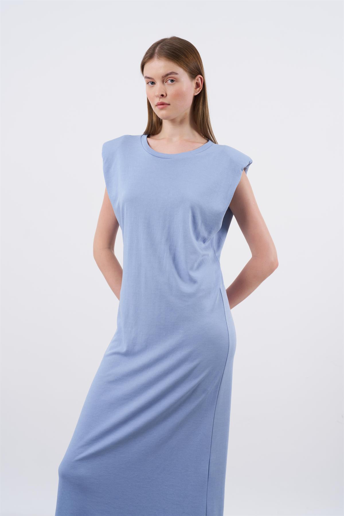 3148 PETEK ELBİSE İNDİGO