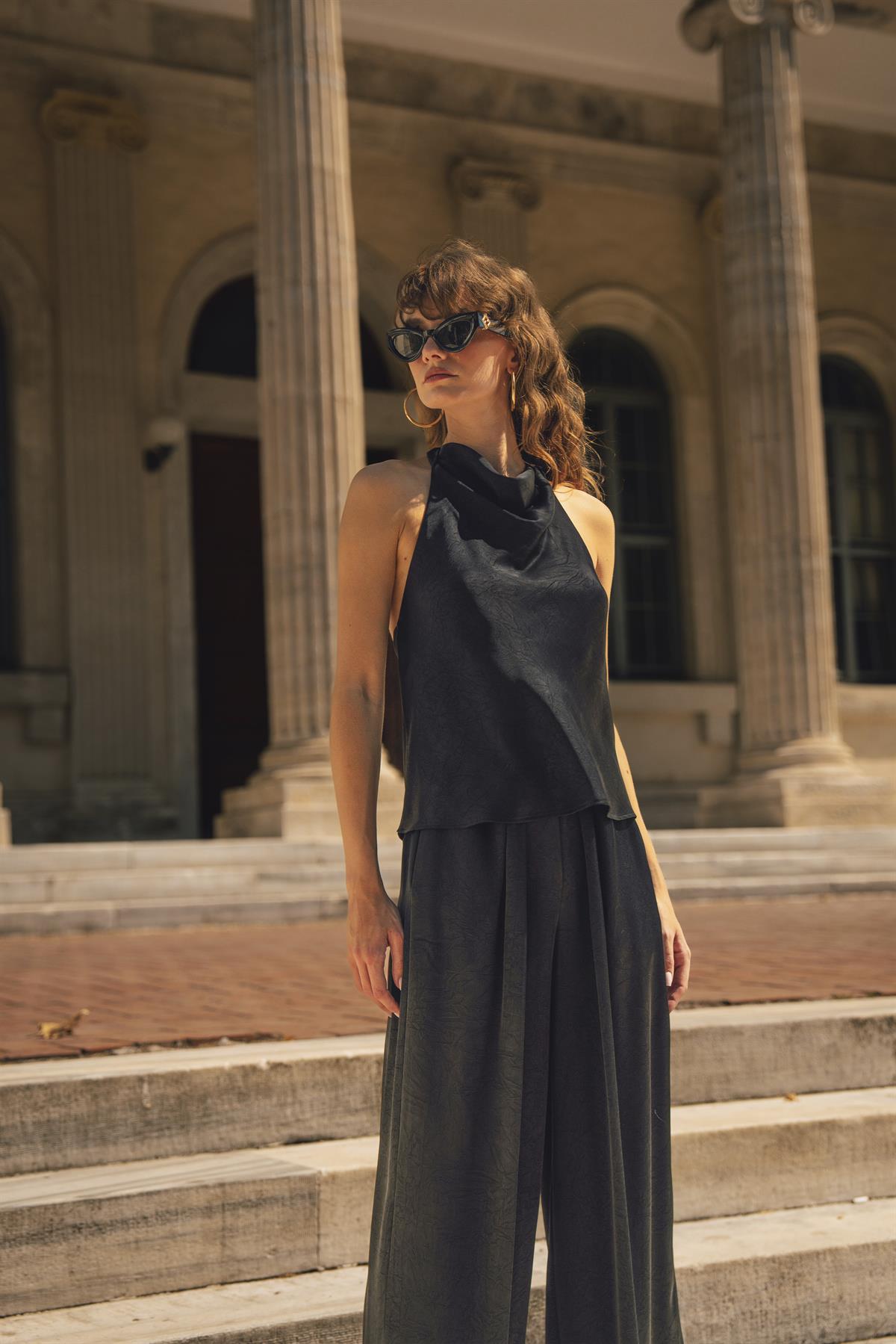 51211 BLUZ PANTOLON TAKIM SİYAH