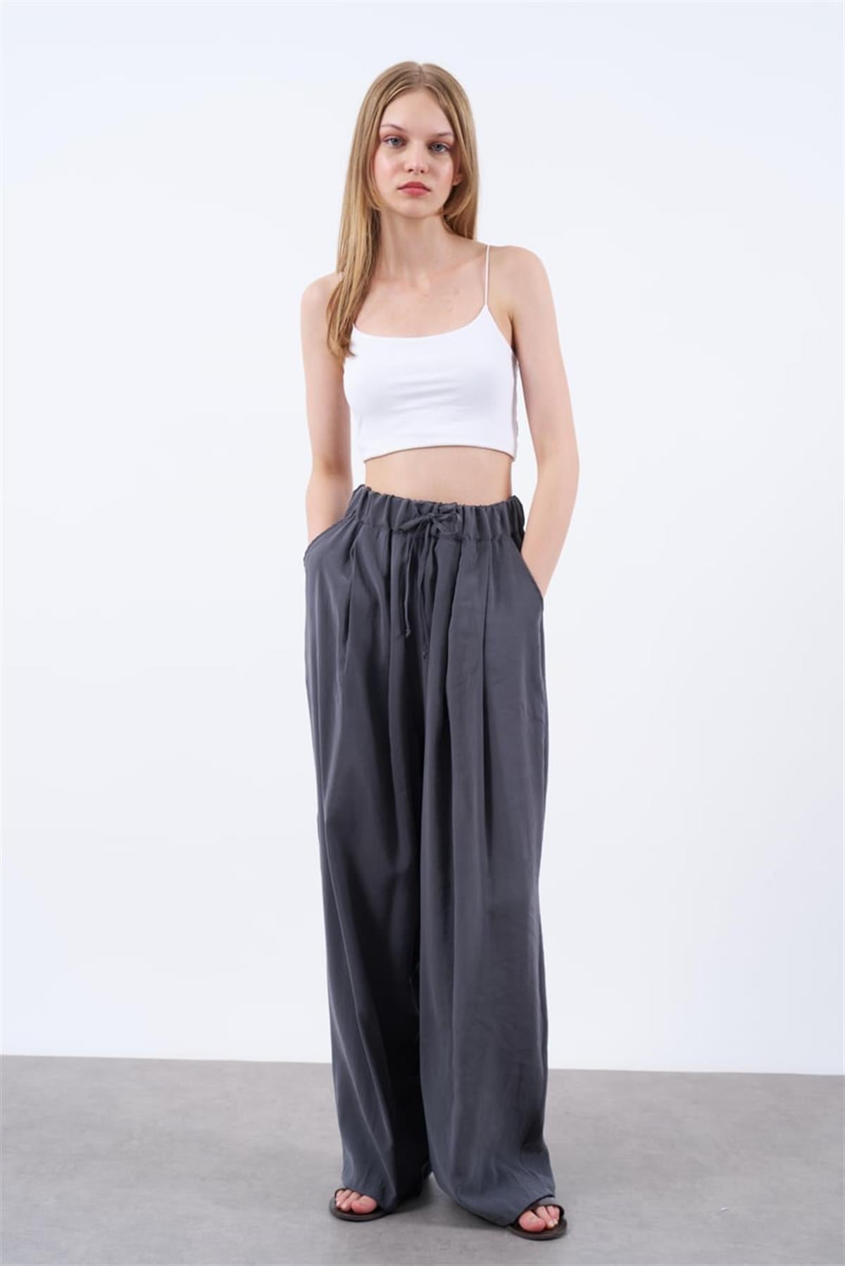 50962 LASTİKLİ PANTOLON ANTRASİT