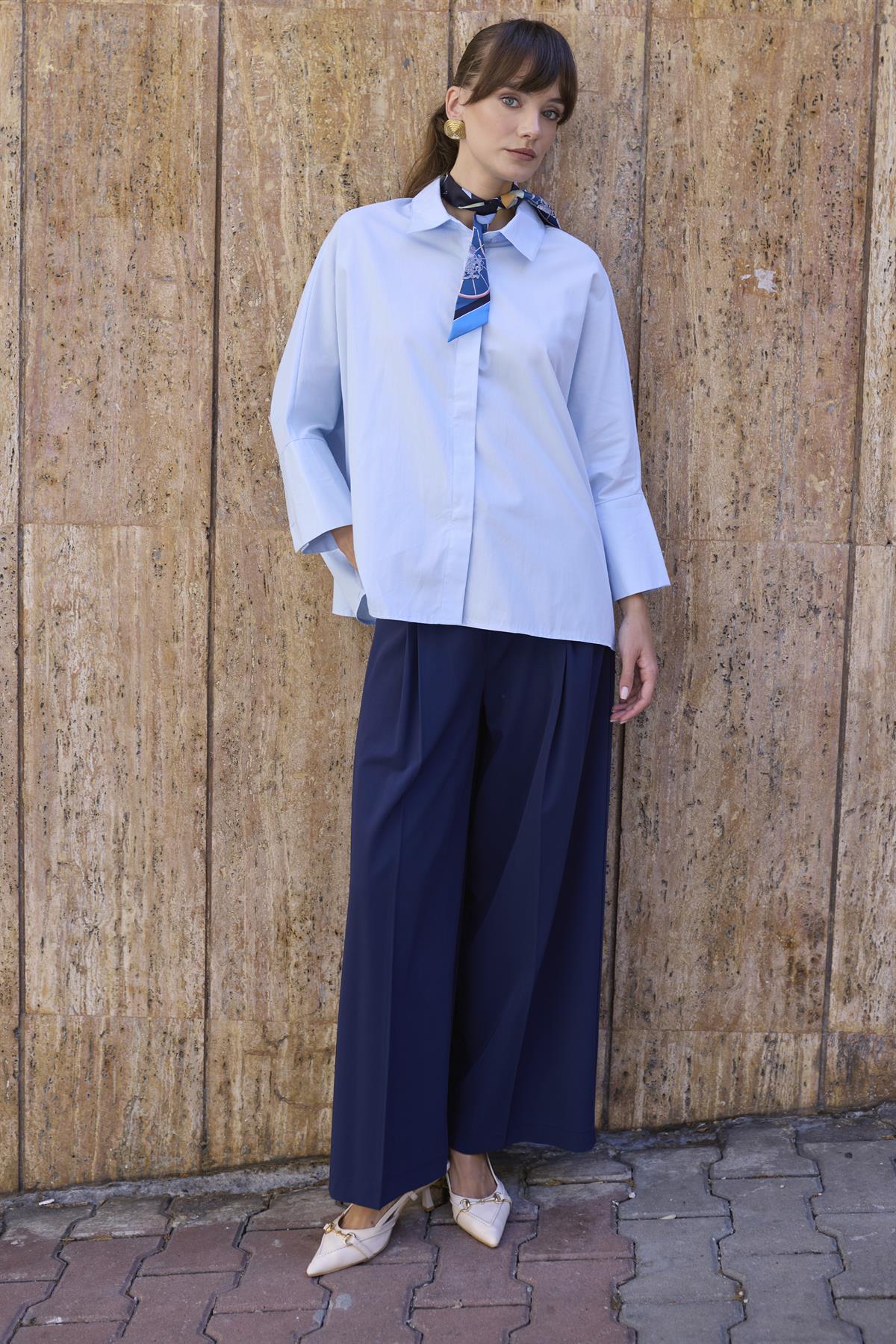 51210 POLİVİSKON PANTOLON LACİVERT