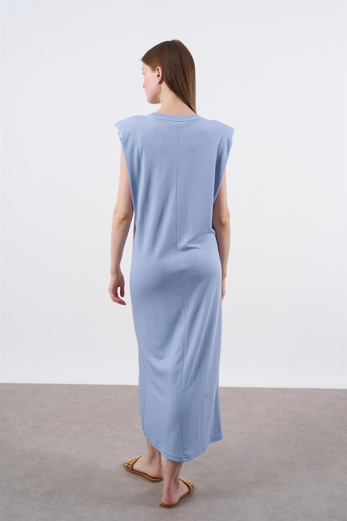 3148 PETEK ELBİSE İNDİGO