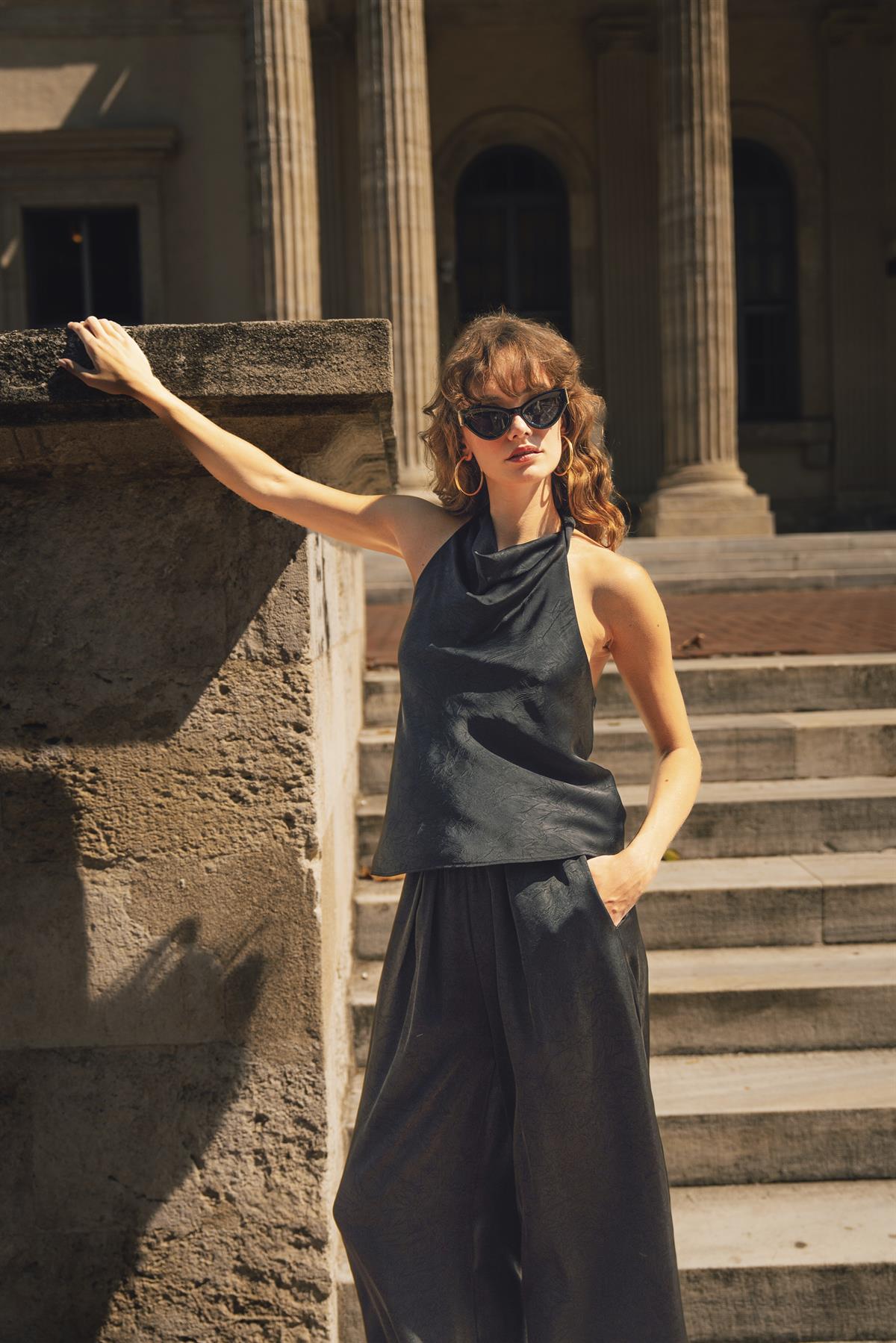 51211 BLUZ PANTOLON TAKIM SİYAH