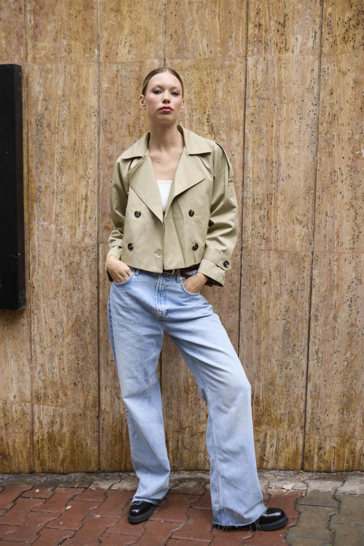 9629 KISA TRENÇ ADAÇAYI YEŞİL