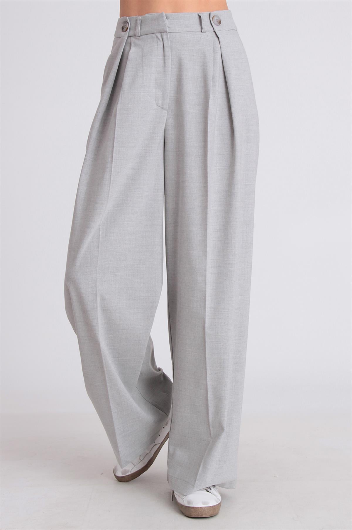 50920 POLİVİSKON PANTOLON AÇIK GRİ