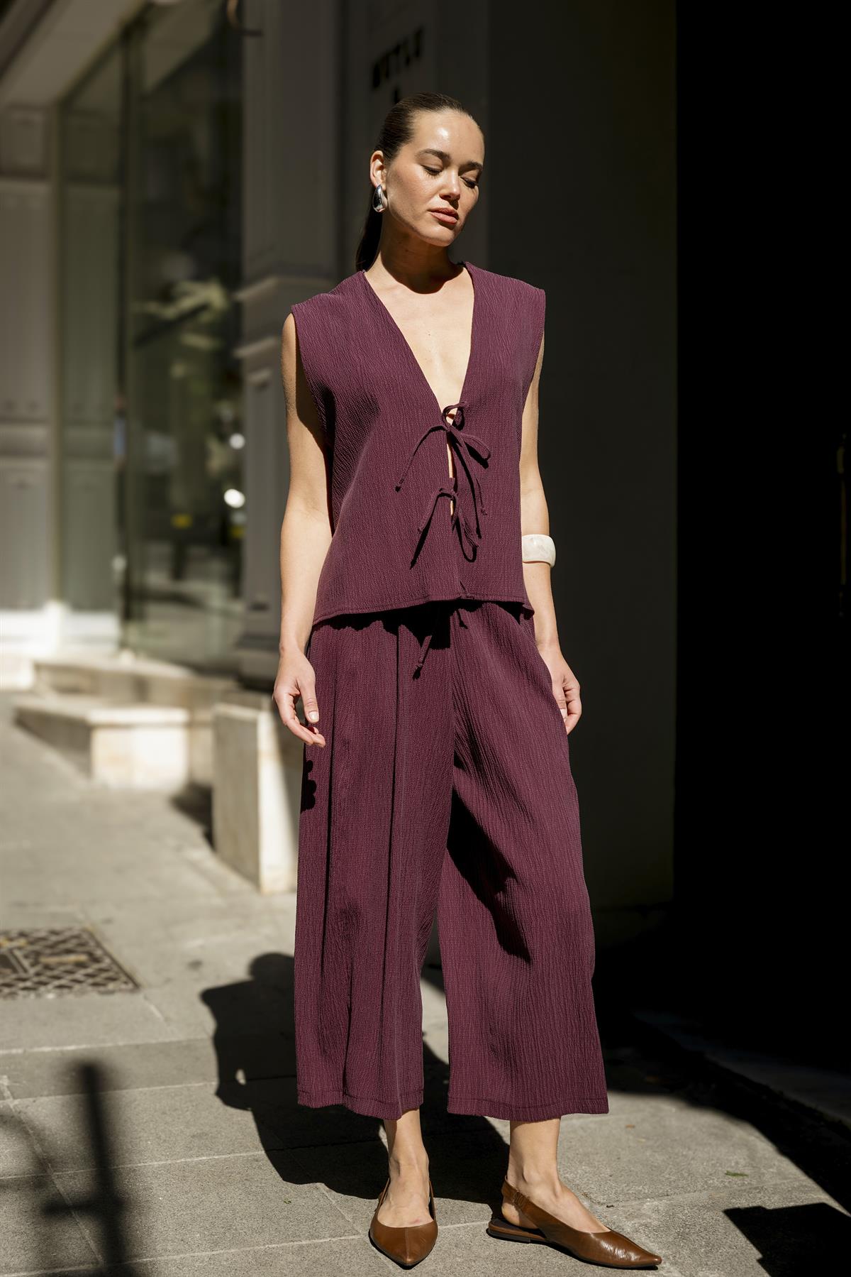 51155 YELEK PANTOLON TAKIM BORDO