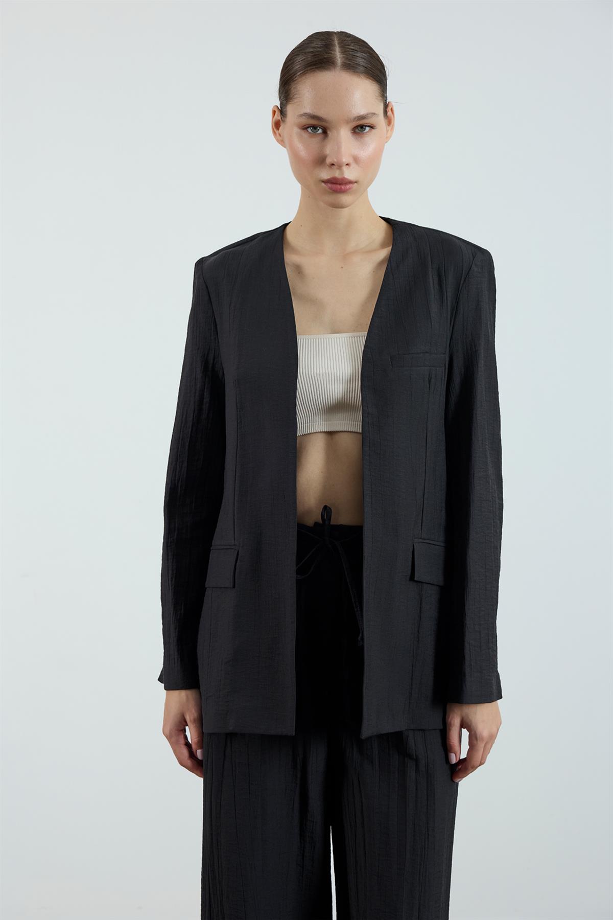 51128 CEKET PANTOLON TAKIM SİYAH