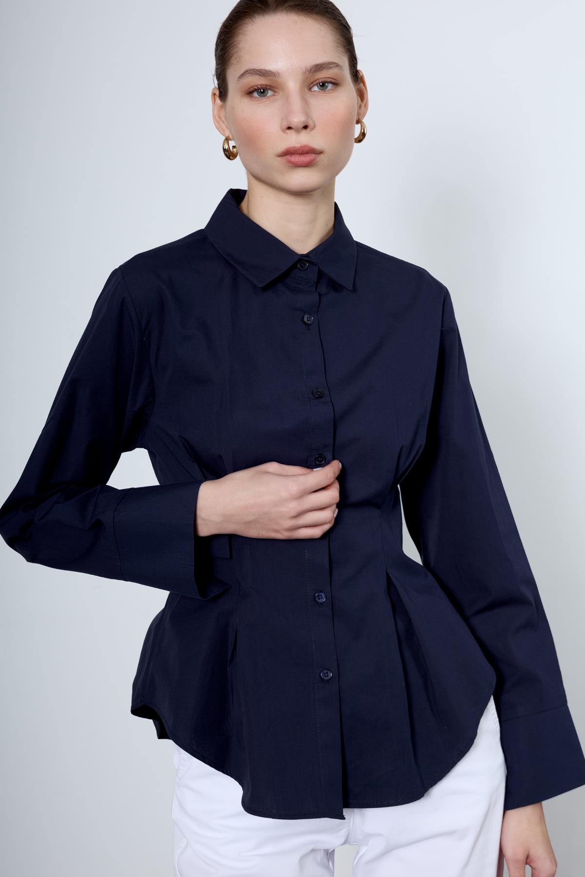 4965 PİLİLİ GÖMLEK LACİVERT