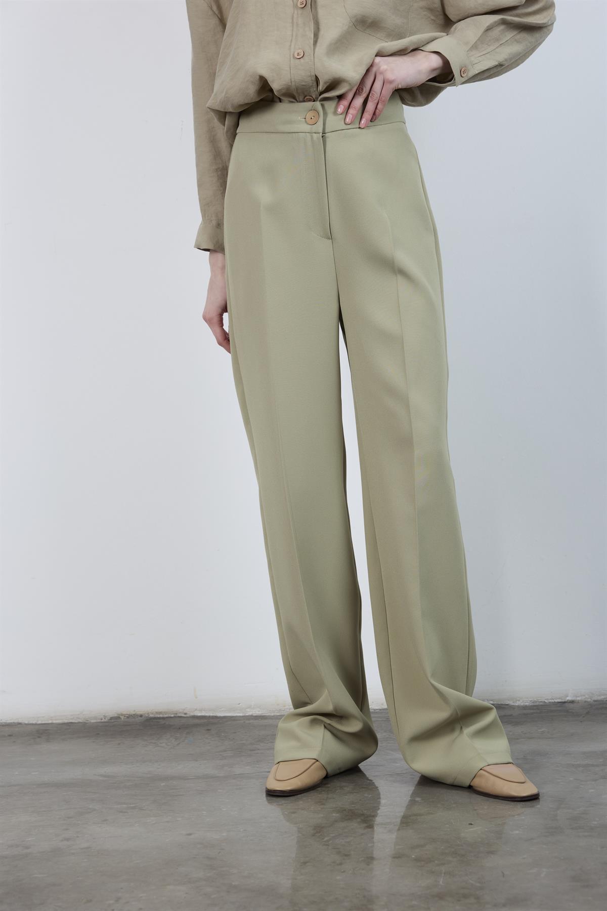 50714 PALAZZO PAÇA PANTOLON AÇIK HAKİ