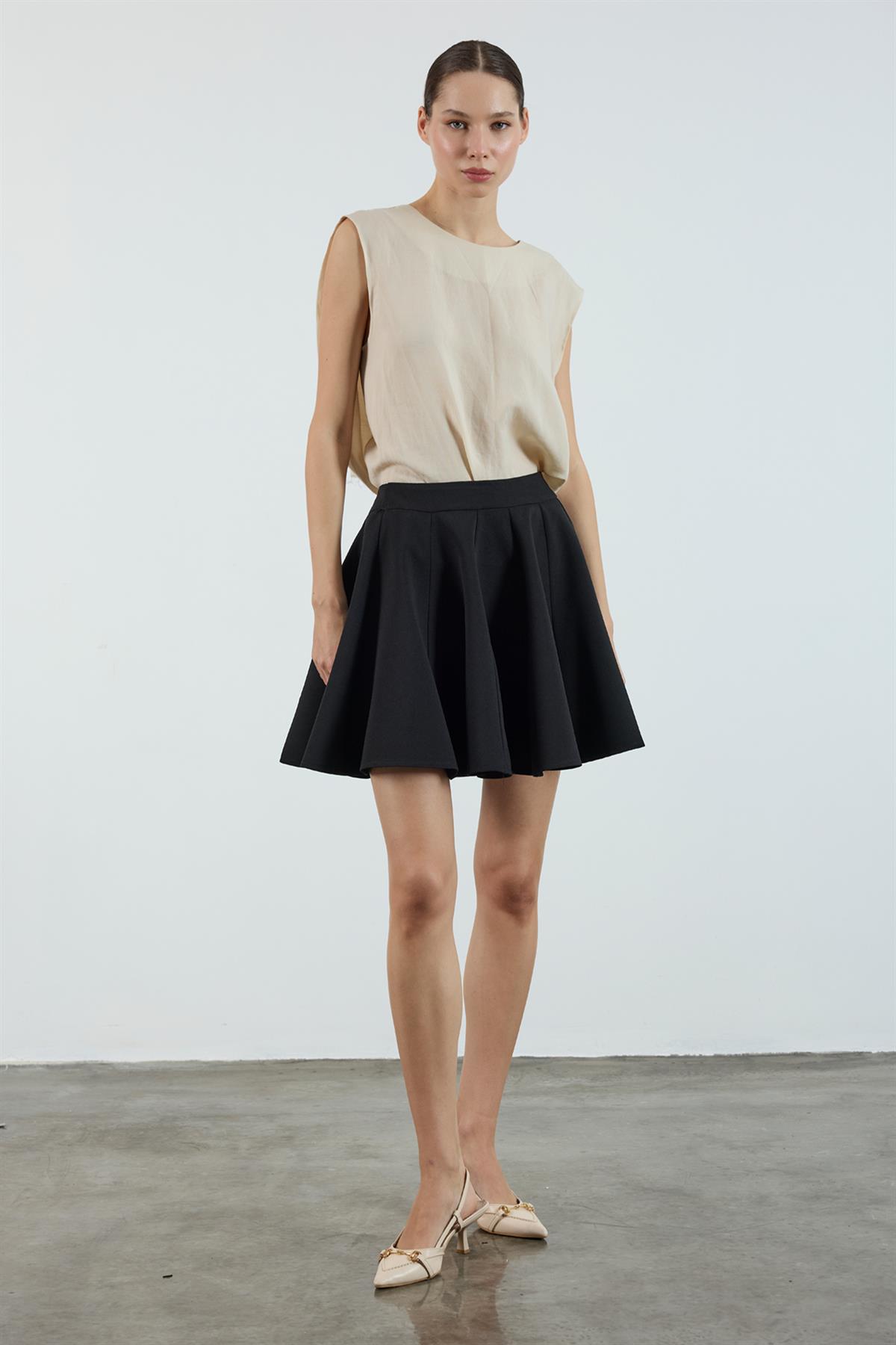 3273 GODELİ ETEK SİYAH