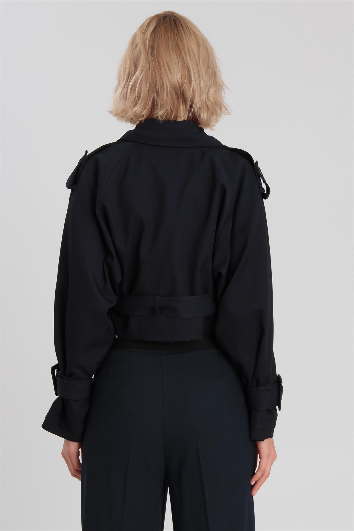 9306 REGLAN KISA CEKET LACİVERT