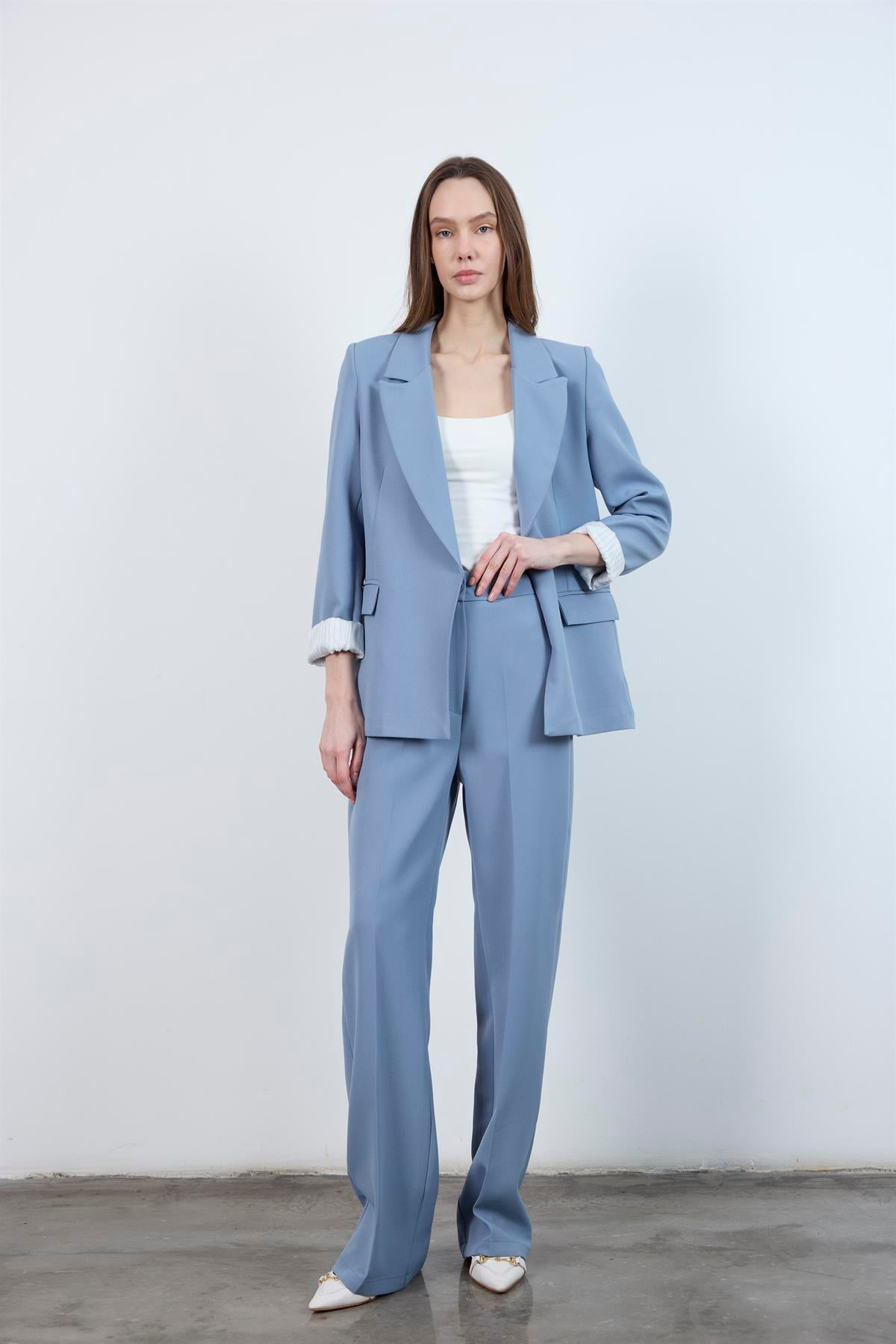 50714 PALAZZO PAÇA PANTOLON İNDİGO